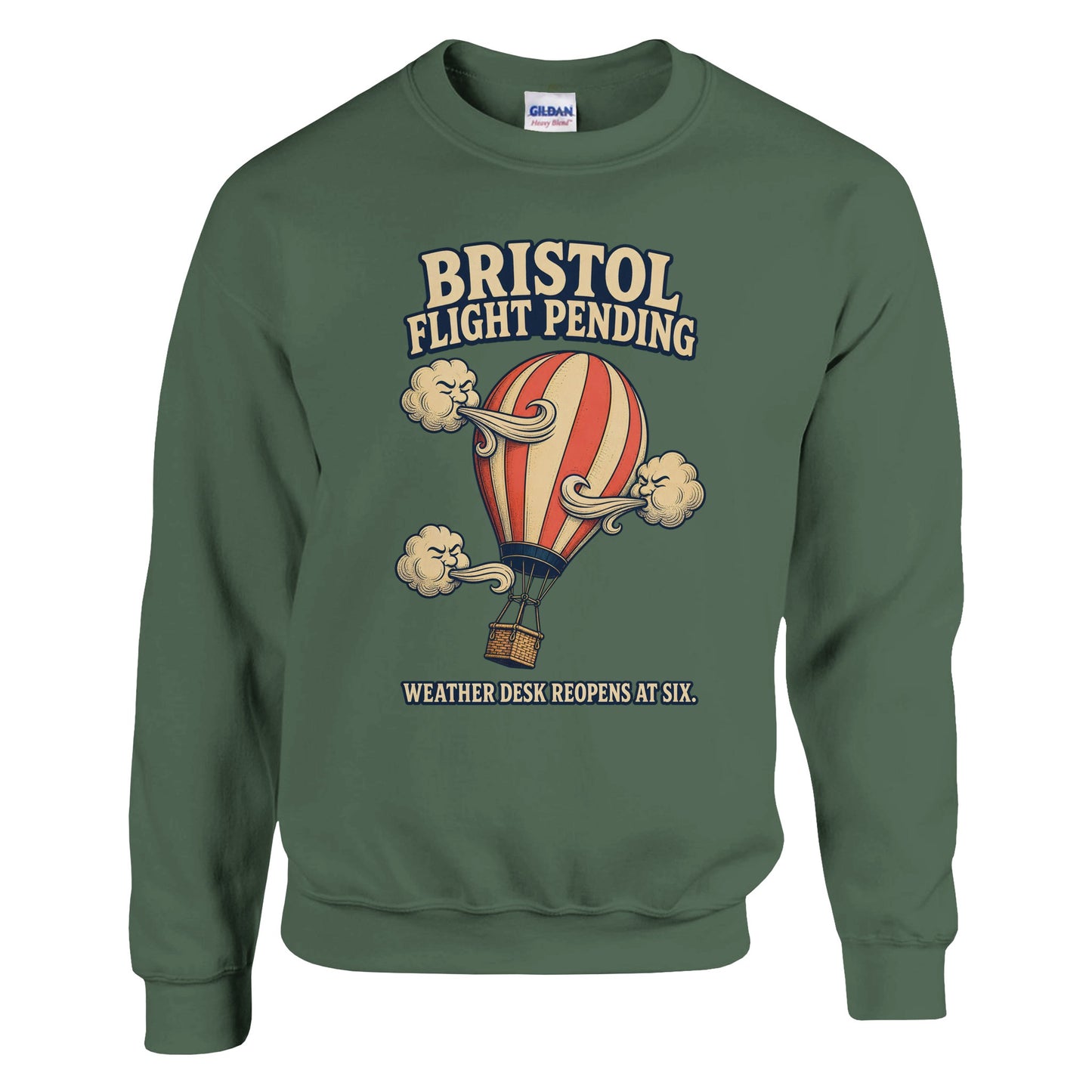 Bristol Flight Pending – Weather Desk Sweatshirt — product view 8