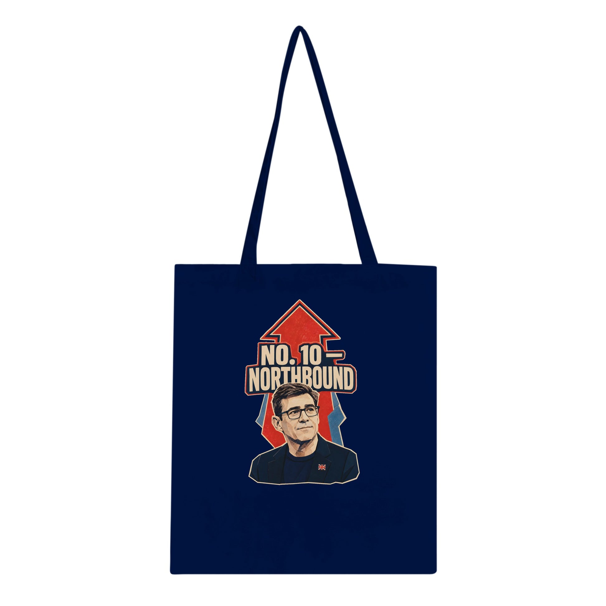 No. 10 — Northbound Andy Burnham Political Satire Tote Bag — product view 3