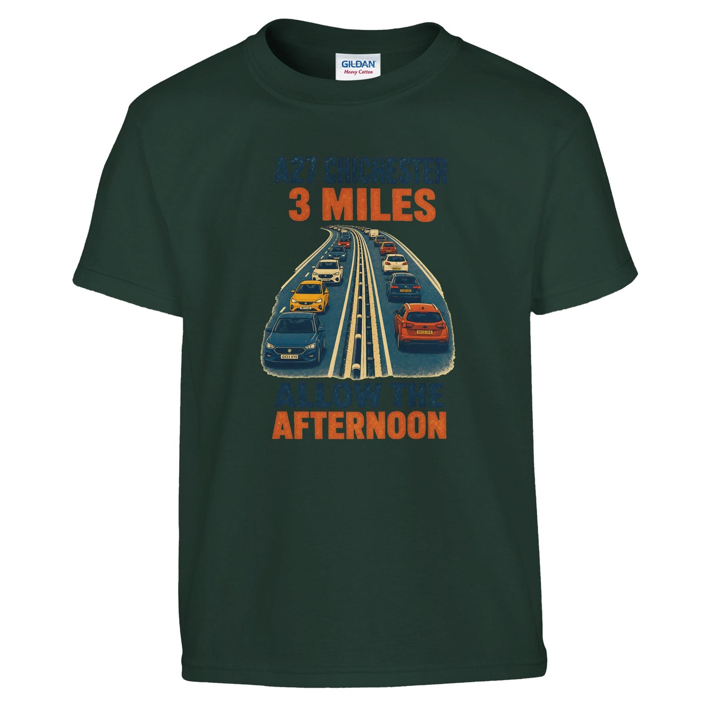 A27 Chichester – 3 Miles, Allow the Afternoon Kids' T-shirt — product view 13