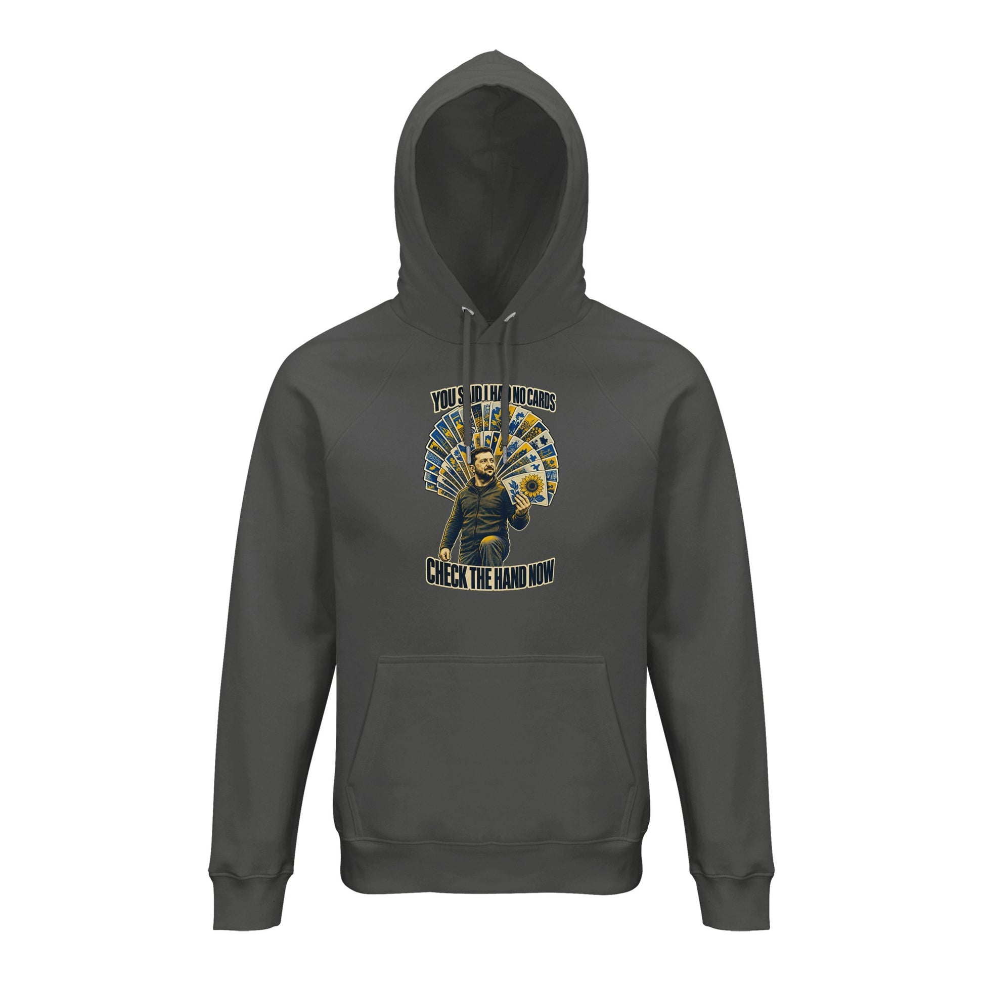 You Said I Had No Cards – Zelenskyy Satire Hoodie — product view 4