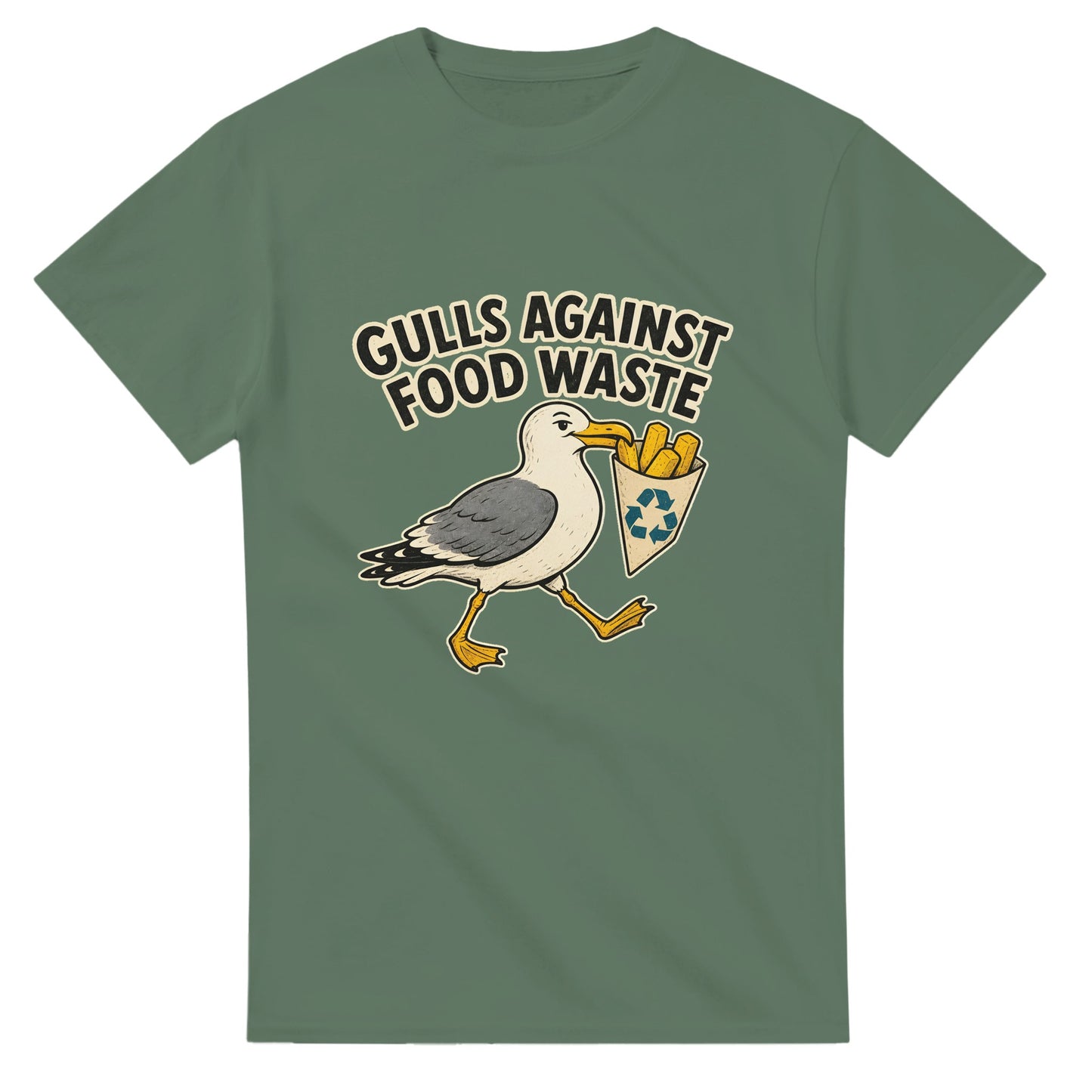 Gulls Against Food Waste Graphic T-shirt — product view 13