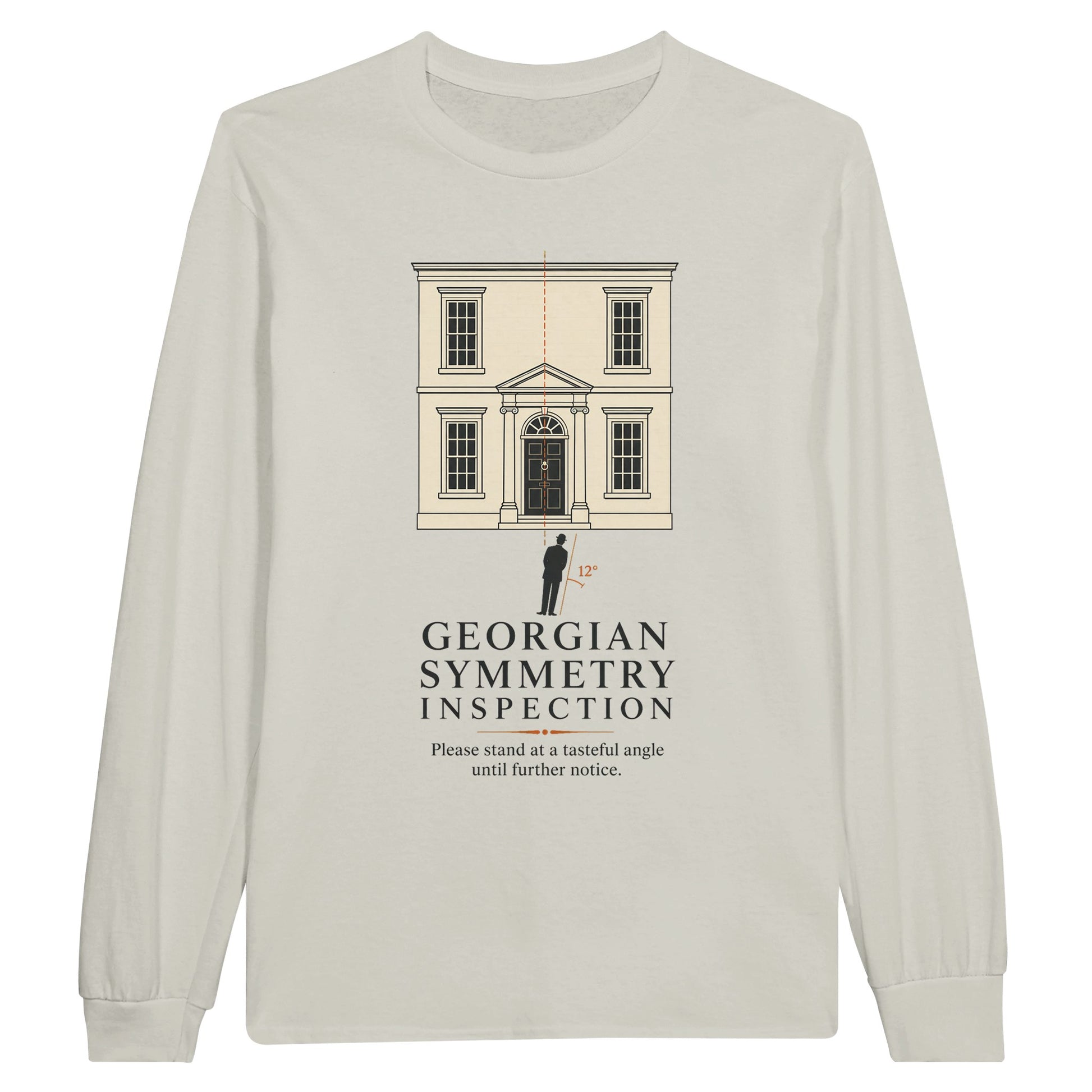 Georgian Symmetry Inspection — Bath Long-Sleeve T-shirt — product view 14