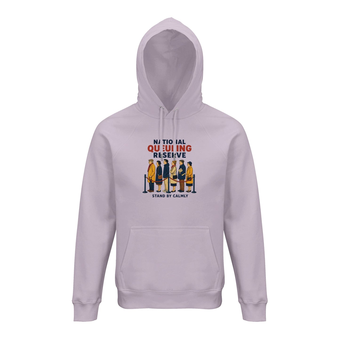 National Queueing Reserve – British Queue Graphic Hoodie — product view 11