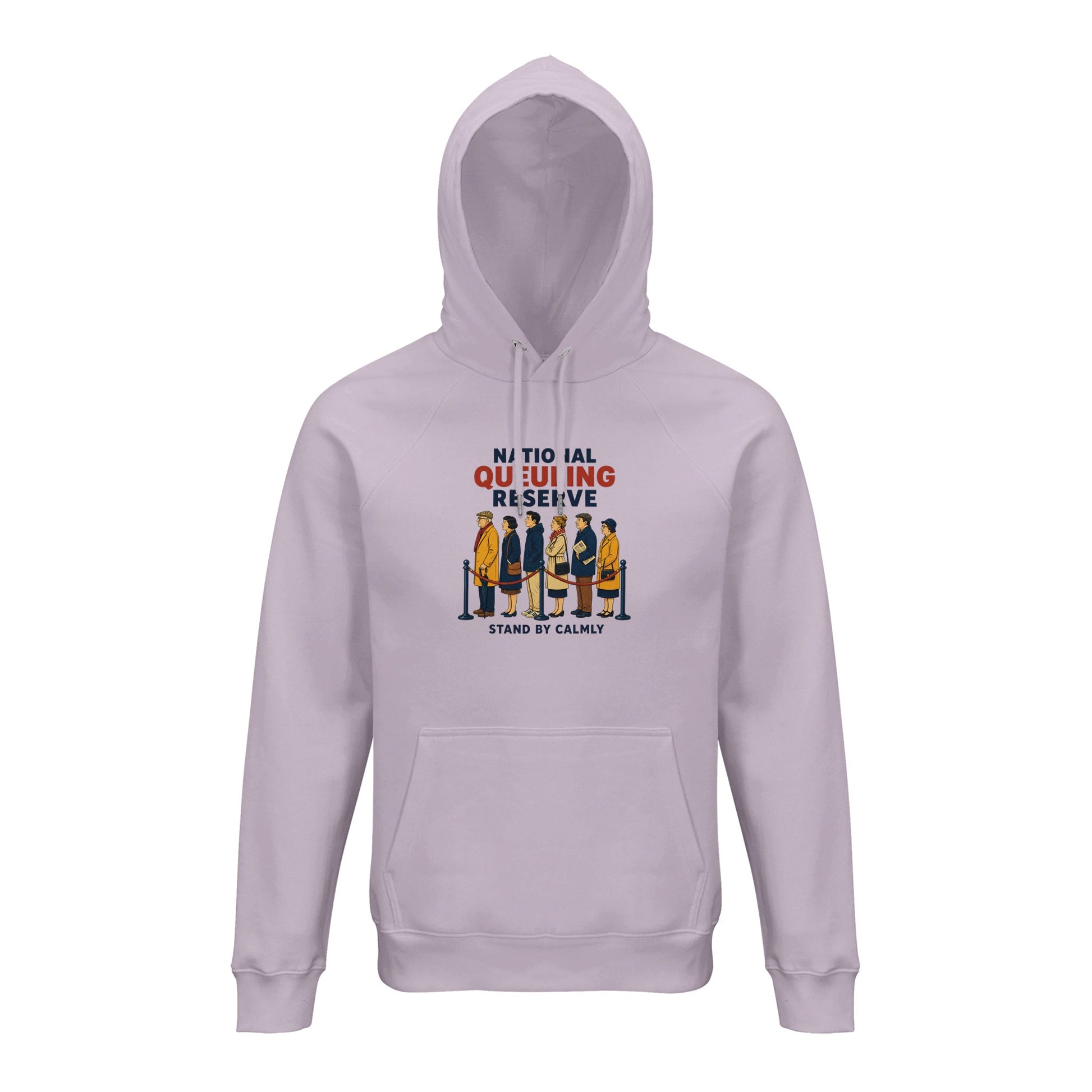 National Queueing Reserve – British Queue Graphic Hoodie — product view 11