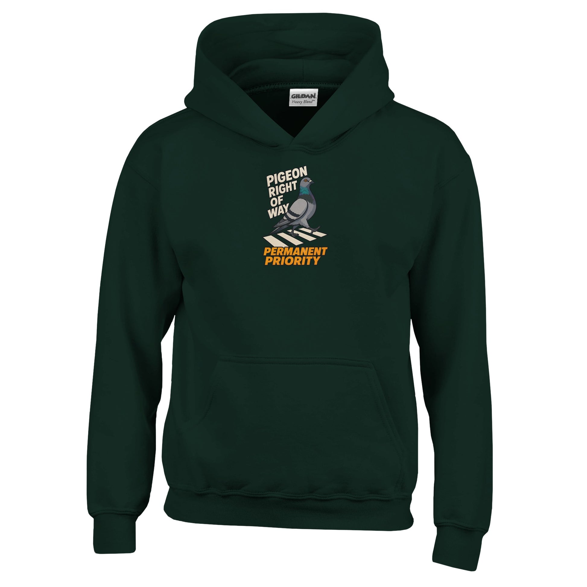 Pigeon Right of Way Kids' Hoodie — product view 12