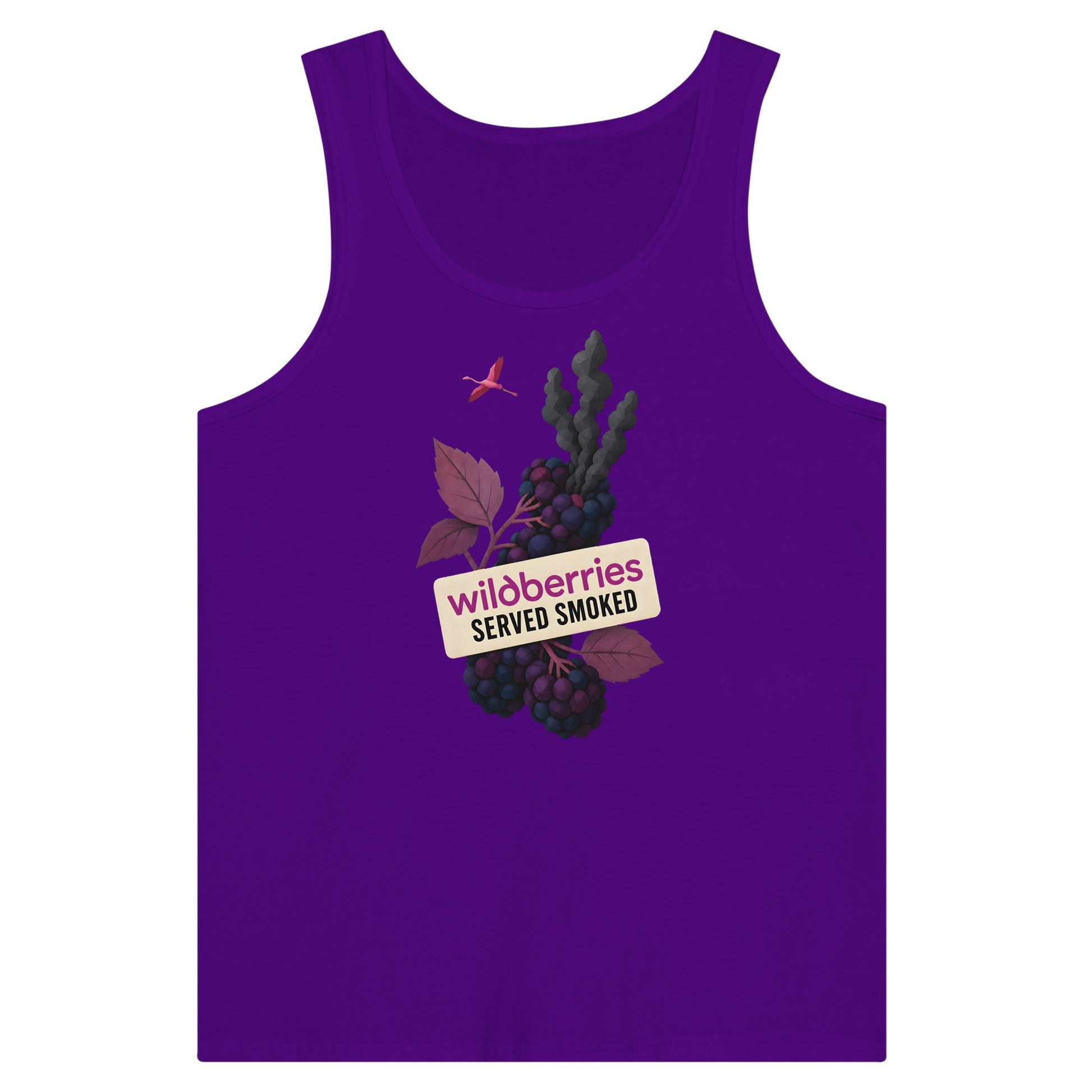 Wildberries, Served Smoked Premium Unisex Tank Top — product view 6