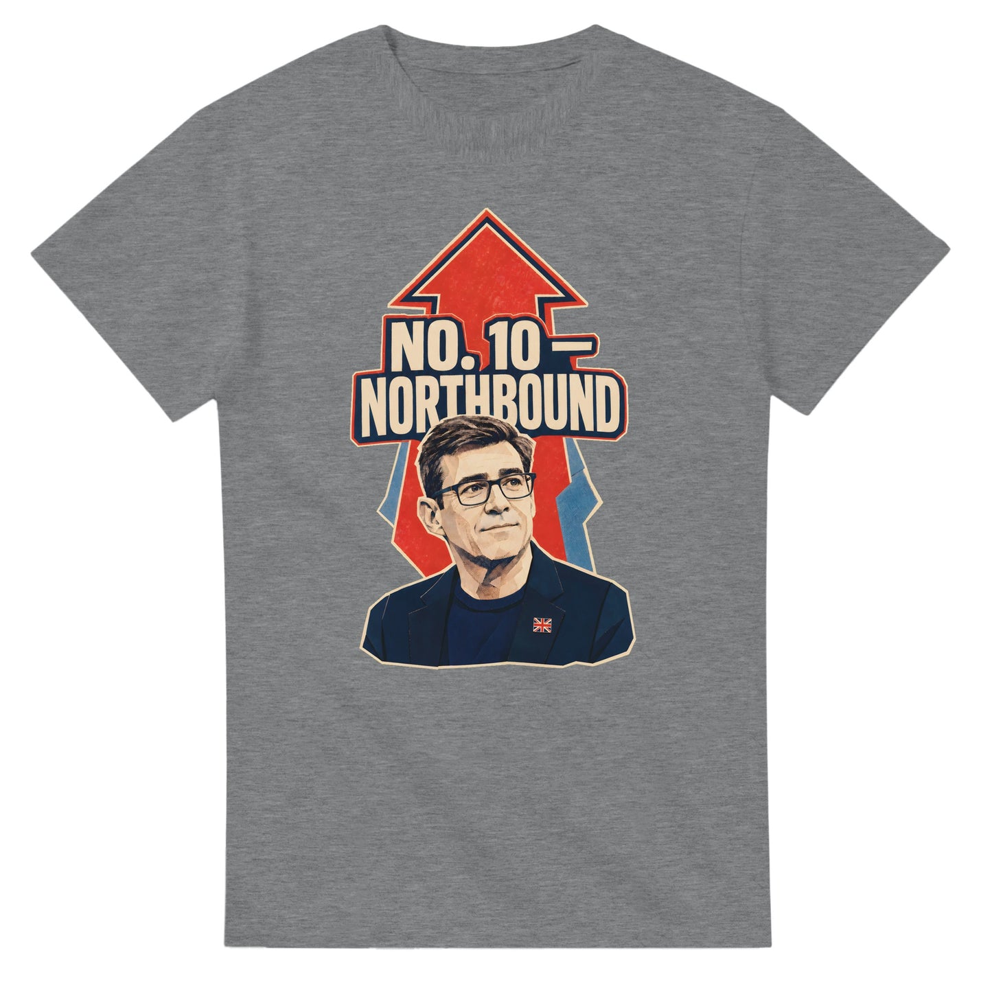 No. 10 — Northbound Andy Burnham Political Satire T-shirt — product view 12