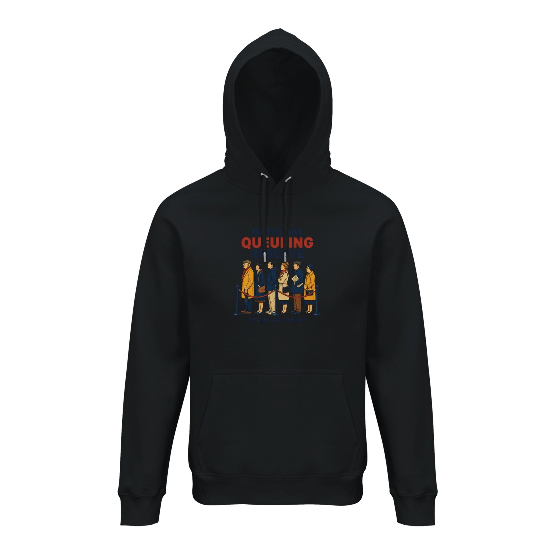 National Queueing Reserve – British Queue Graphic Hoodie — product view 6