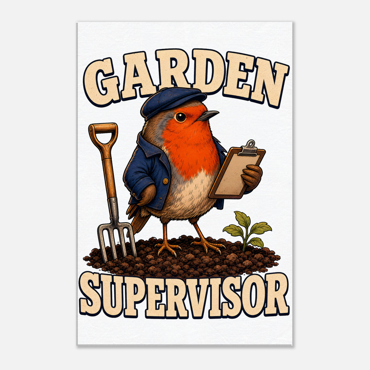 Garden Supervisor Robin Canvas