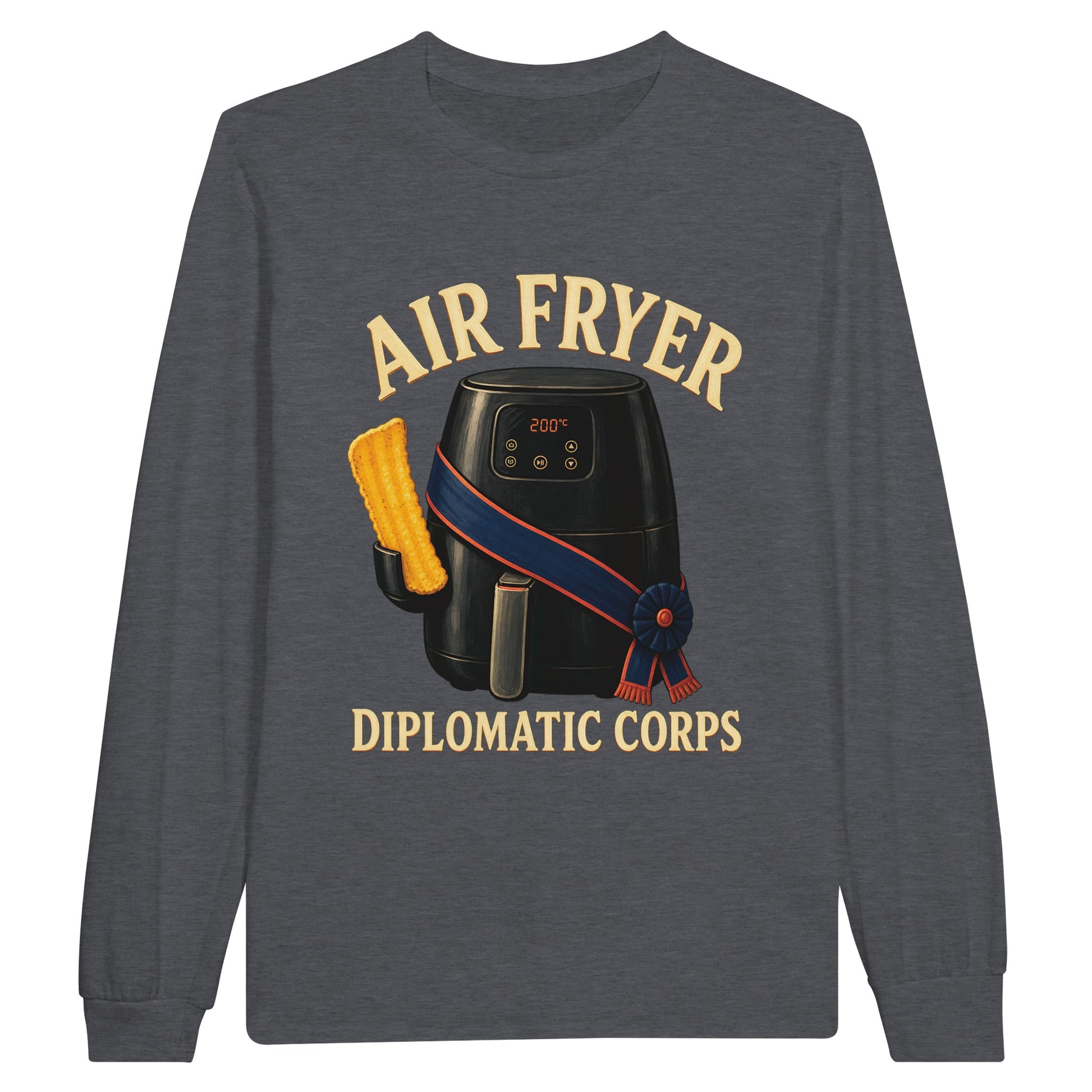 Air Fryer Diplomatic Corps Long-Sleeve T-shirt — product view 2