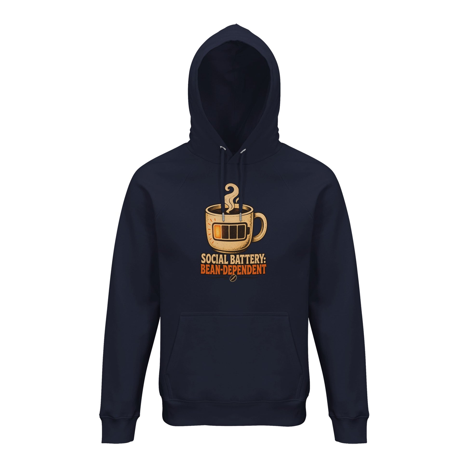 Social Battery: Bean-Dependent Graphic Hoodie — product view 3