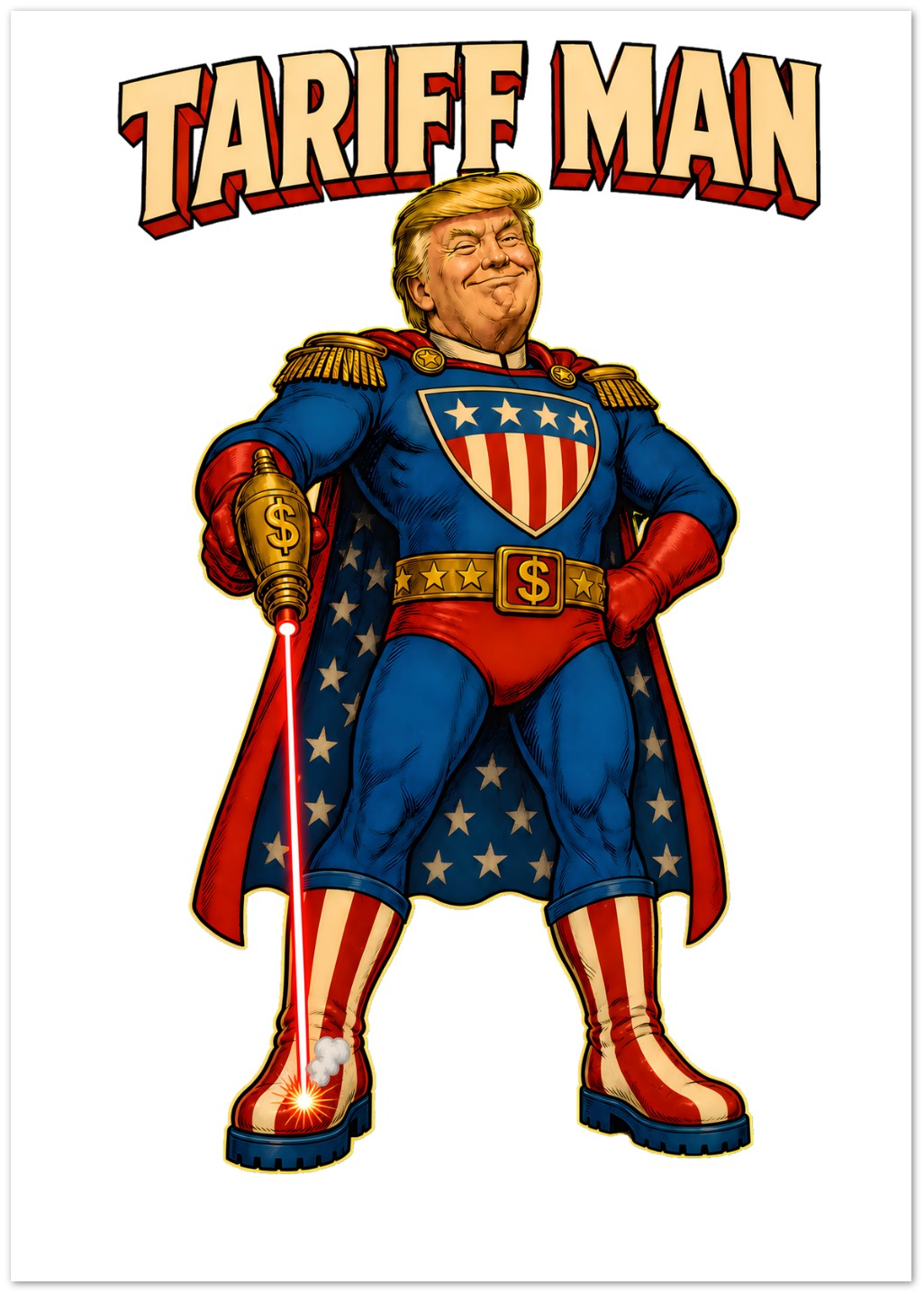 Tariff Man – Self-Shot Satire Greeting Card Pack