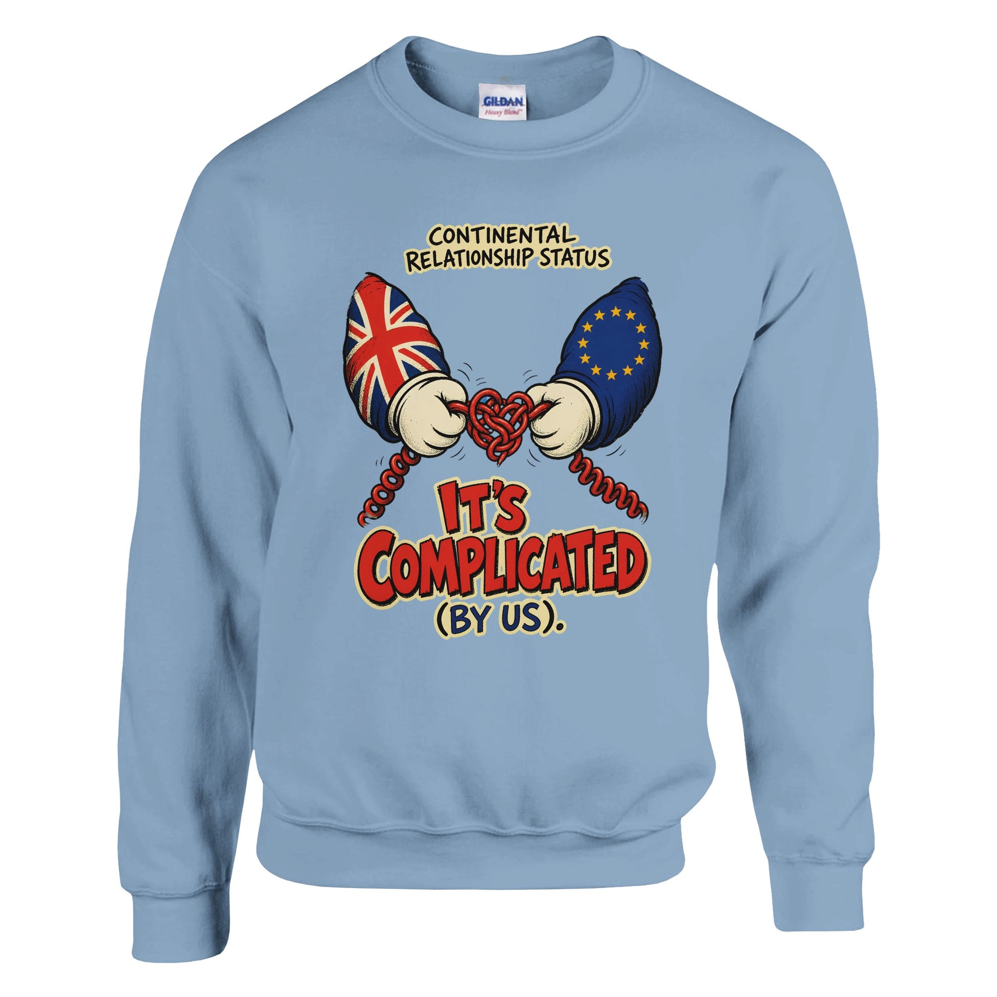 It's Complicated (By Us) UK–EU 1990s Cartoon Sweatshirt — product view 15