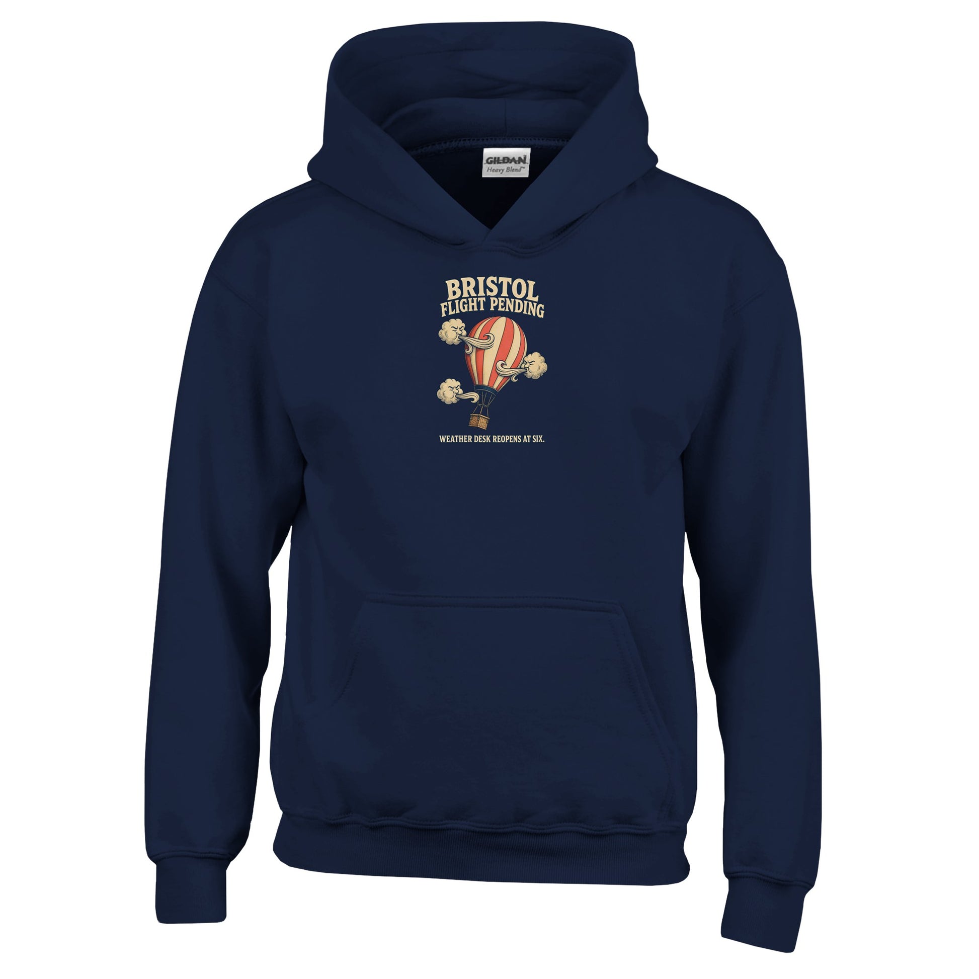 Bristol Flight Pending – Weather Desk Kids' Hoodie — product view 7