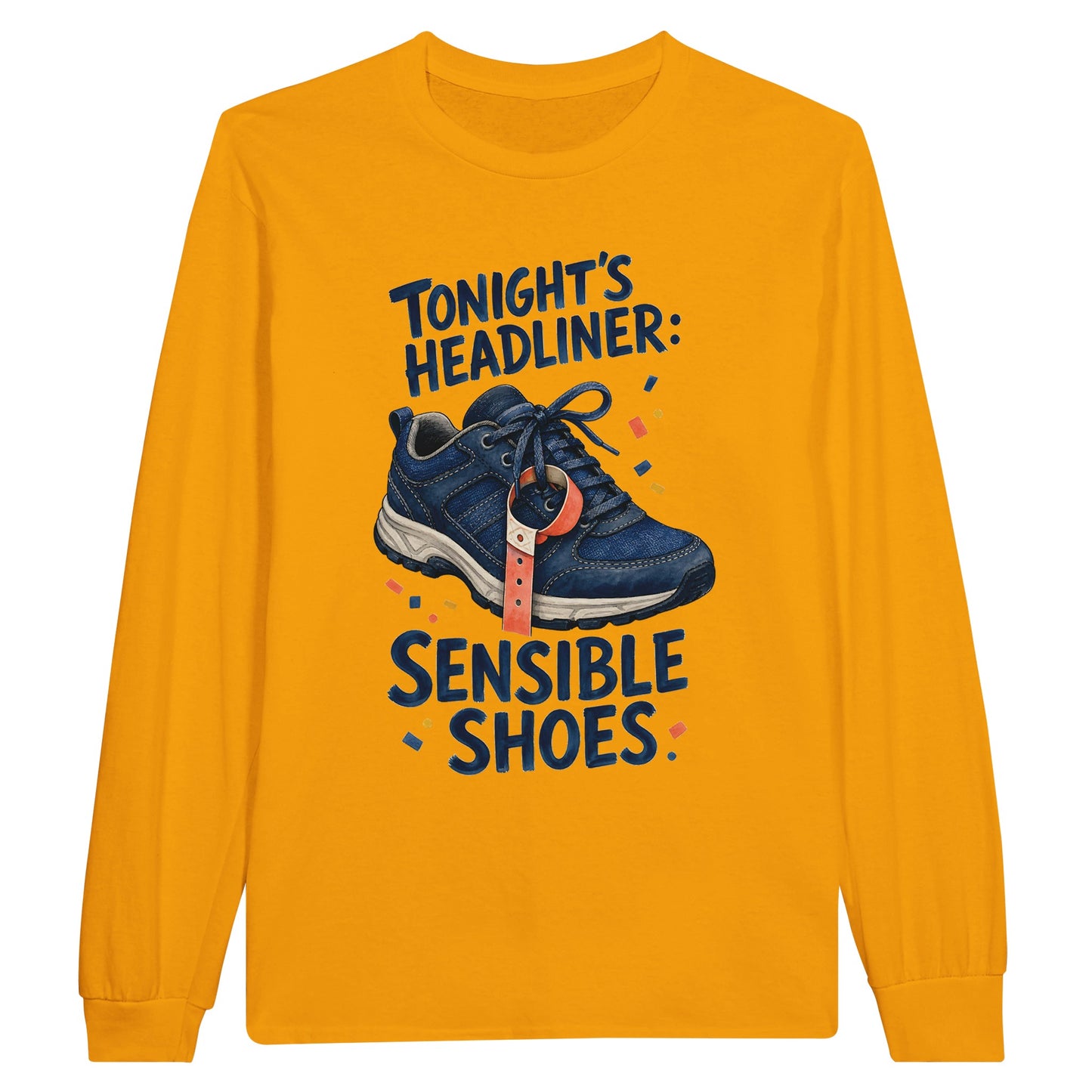 Tonight's Headliner: Sensible Shoes Concert Long-Sleeve T-shirt — product view 4
