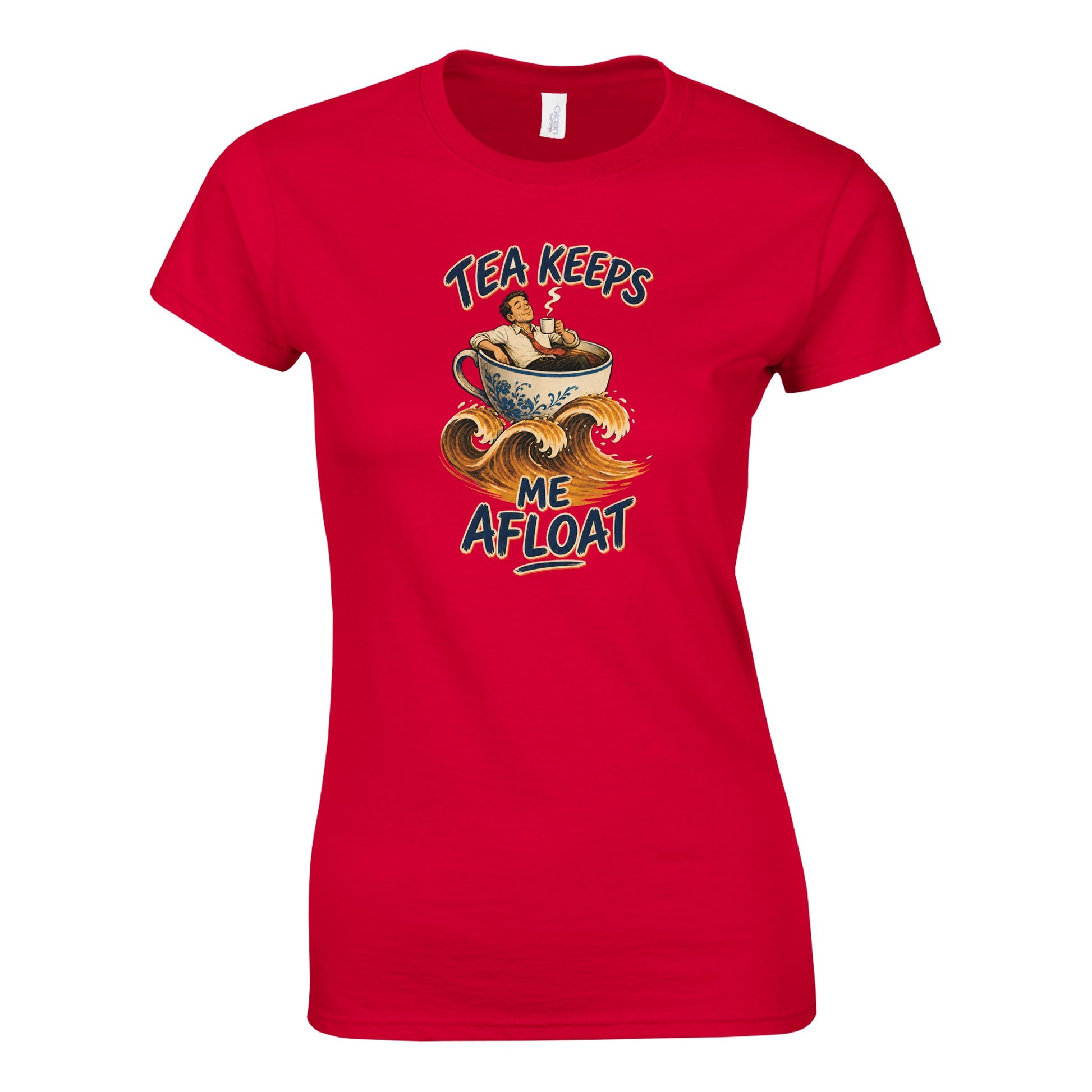Tea Keeps Me Afloat Women's T-shirt — product view 2