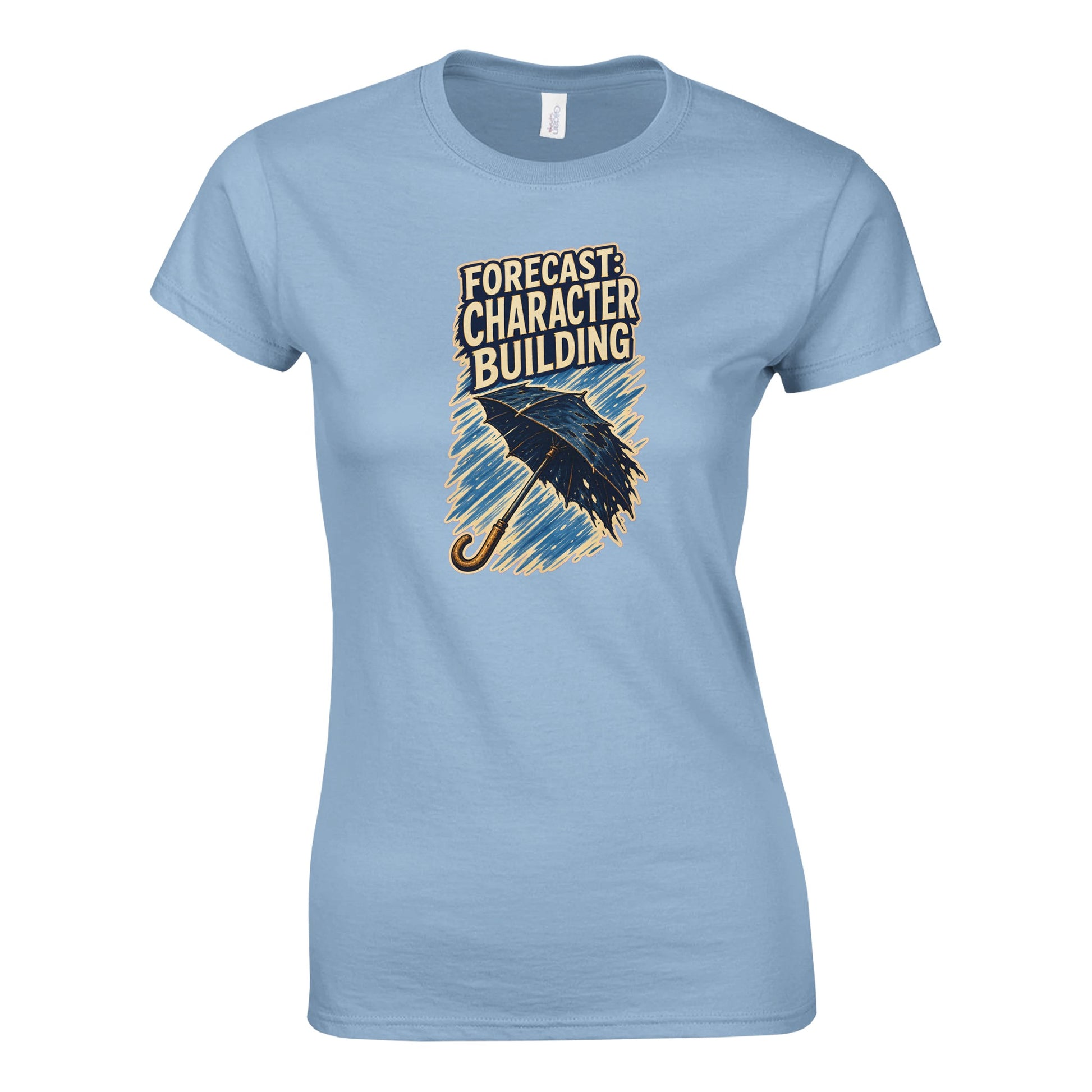 Forecast: Character Building – British Weather Women's T-shirt — product view 4