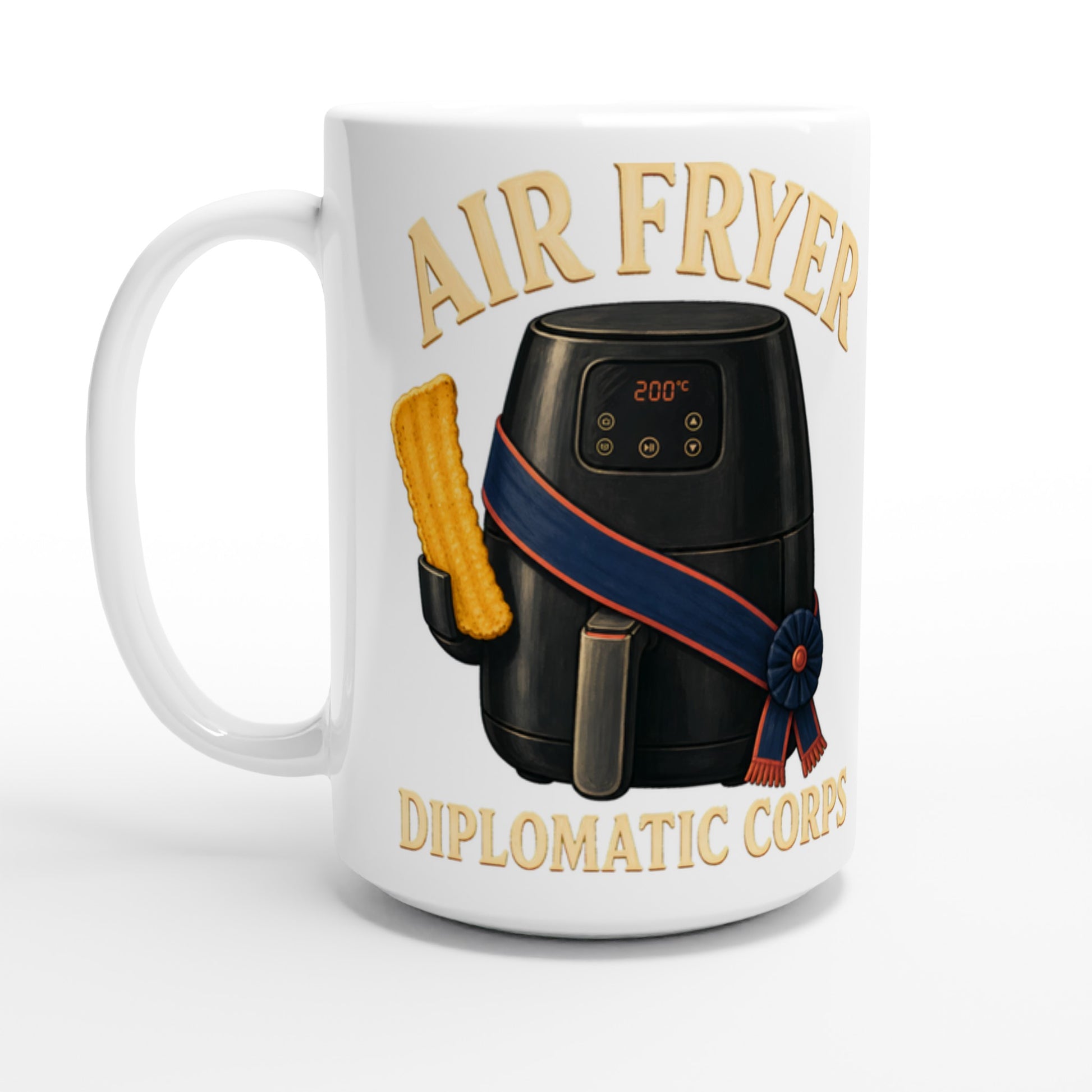 Air Fryer Diplomatic Corps Large Mug — product view 1