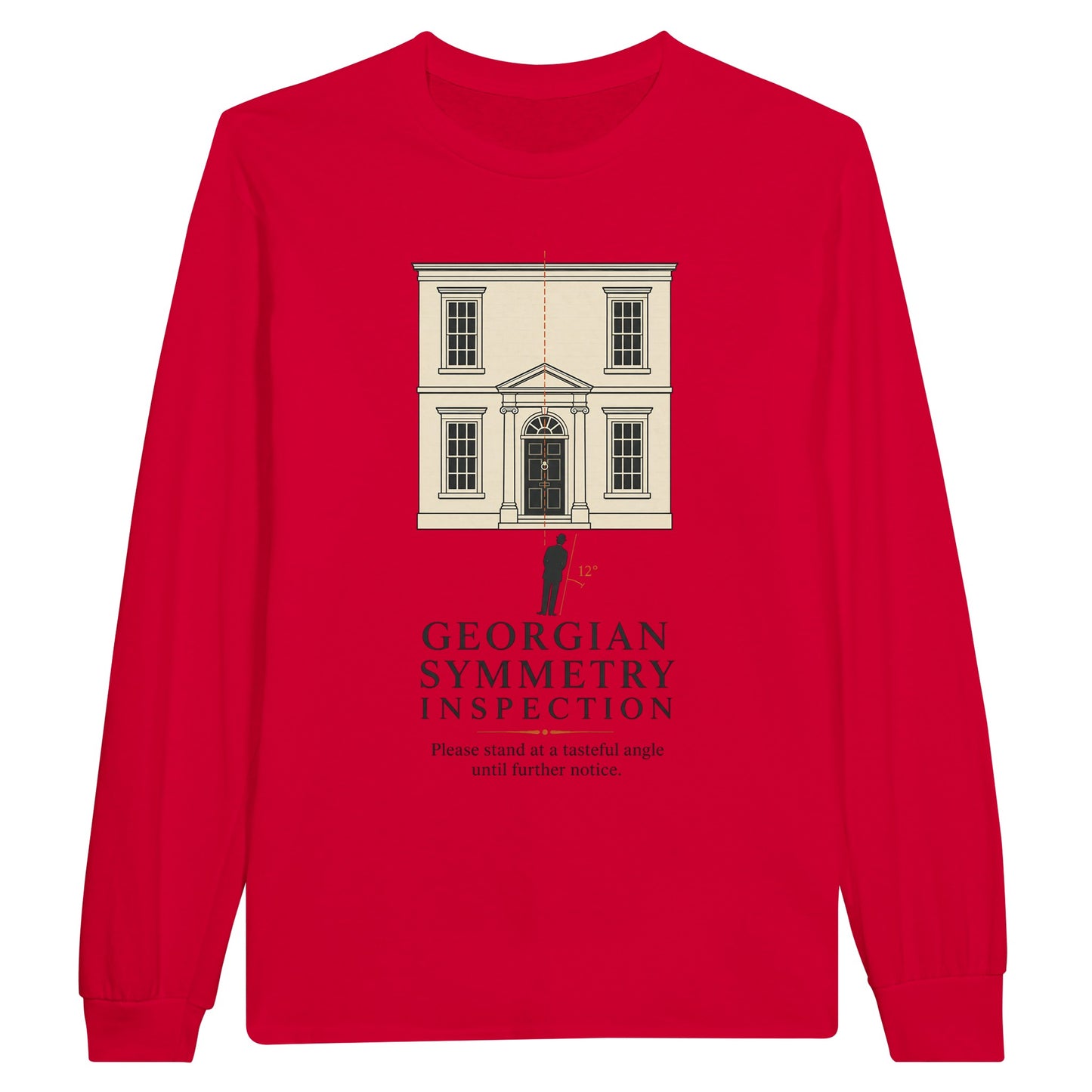 Georgian Symmetry Inspection — Bath Long-Sleeve T-shirt — product view 9