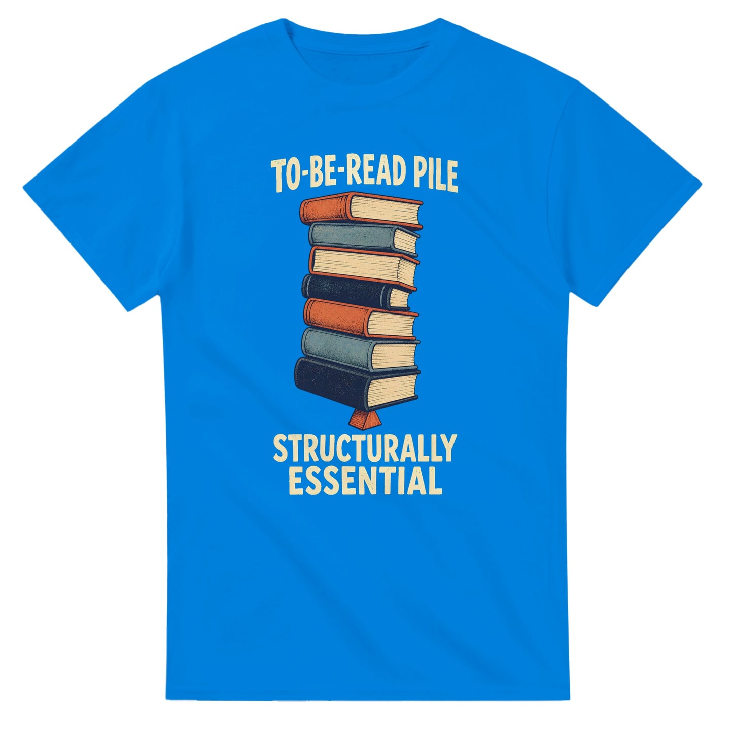 To-Be-Read Pile: Structurally Essential Book Graphic T-shirt — product view 2