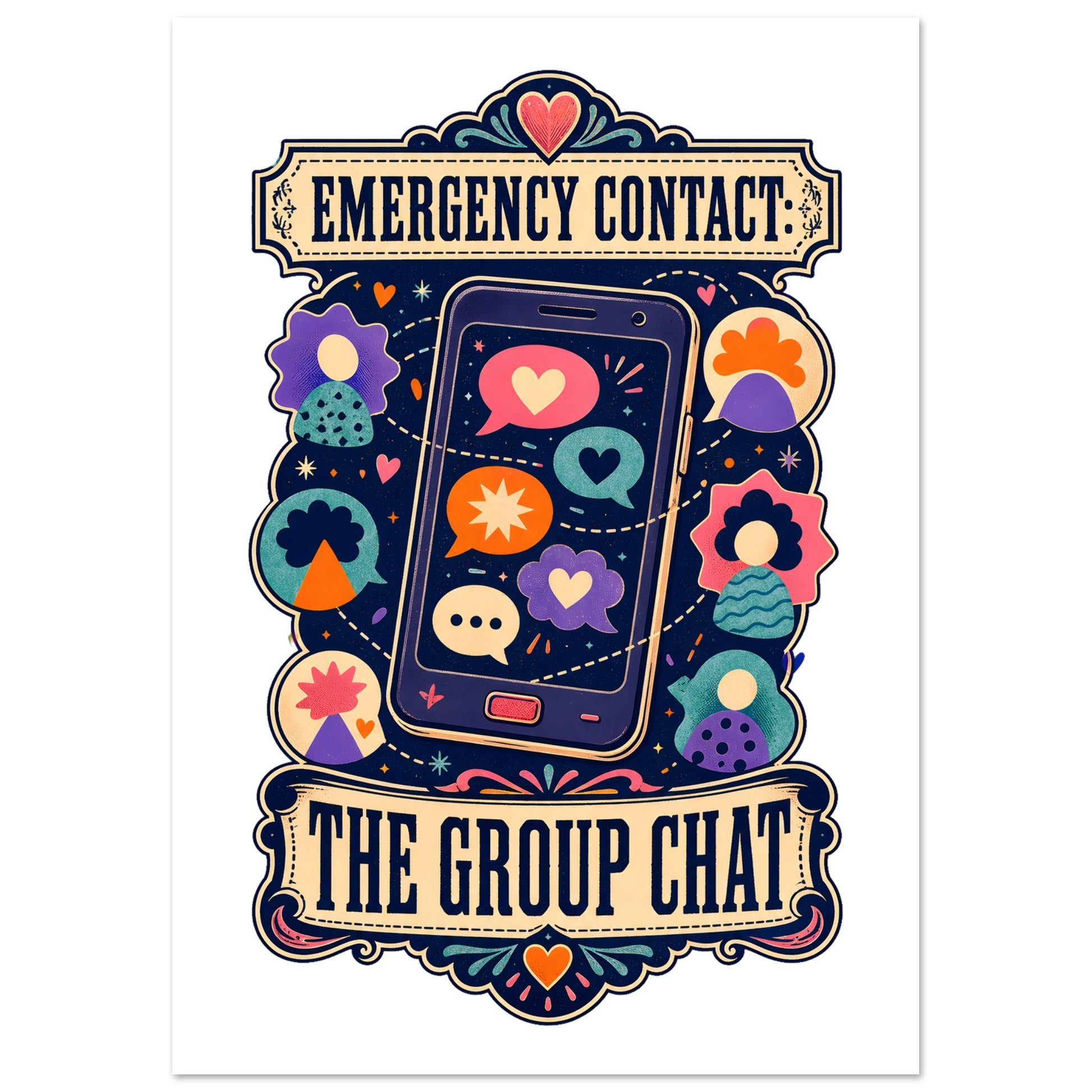 Emergency Contact — The Group Chat Poster — product view 1
