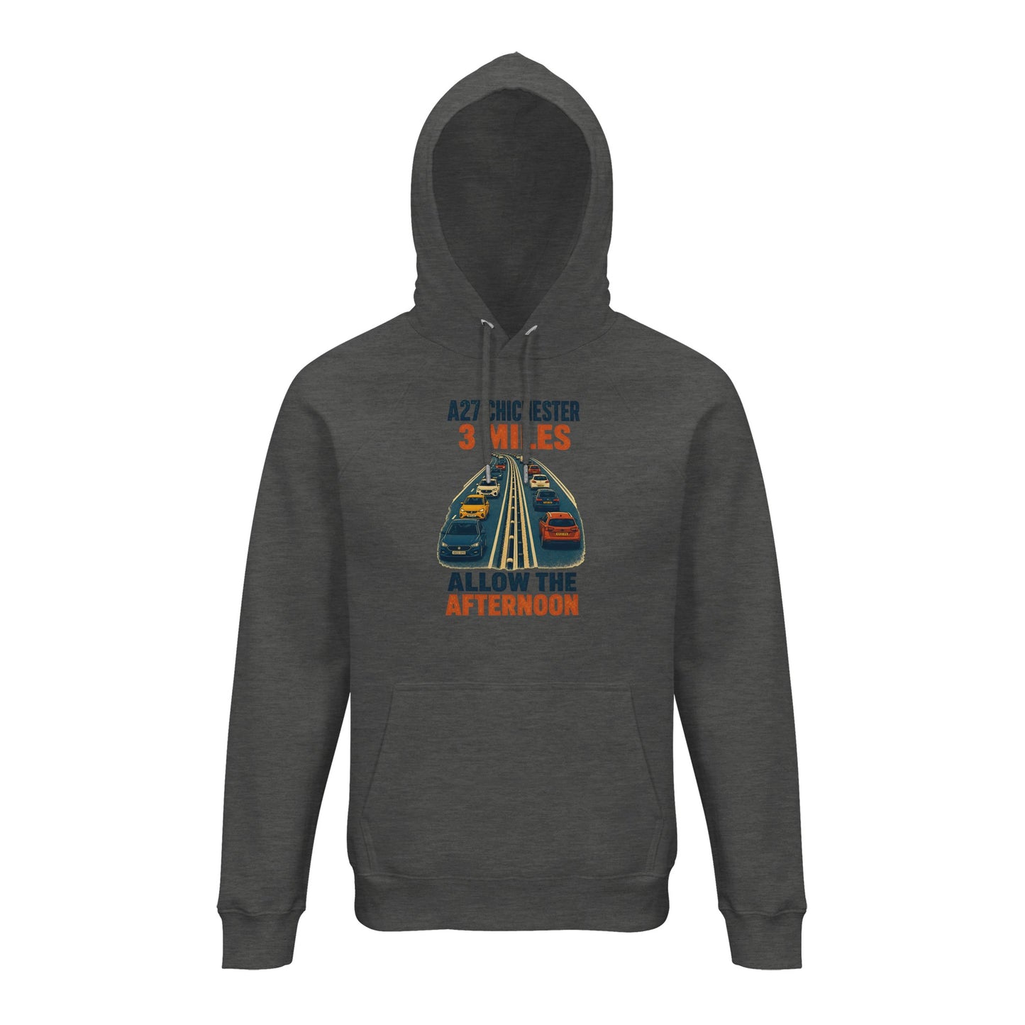 A27 Chichester – 3 Miles, Allow the Afternoon Hoodie — product view 5