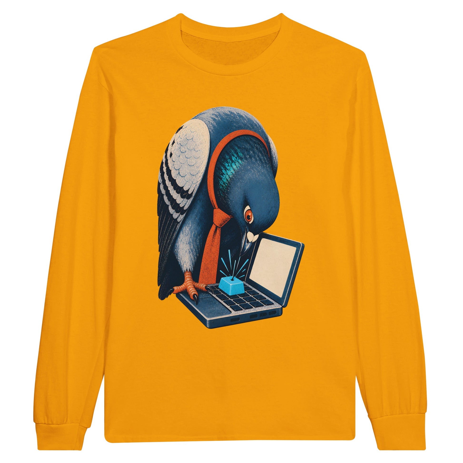 Pigeon Hits Send Long-Sleeve T-shirt — product view 4