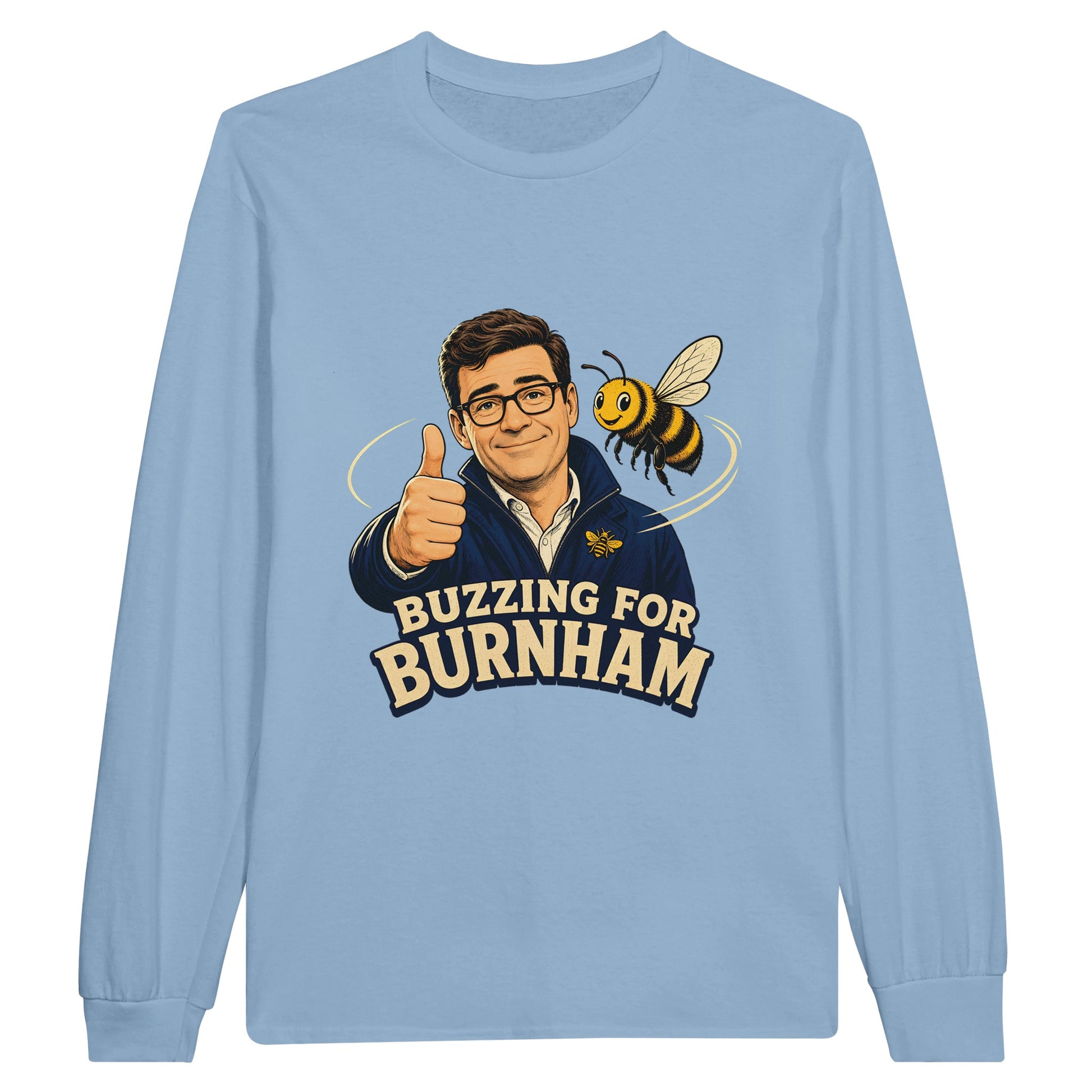 Buzzing for Burnham Long-Sleeve T-shirt — product view 2
