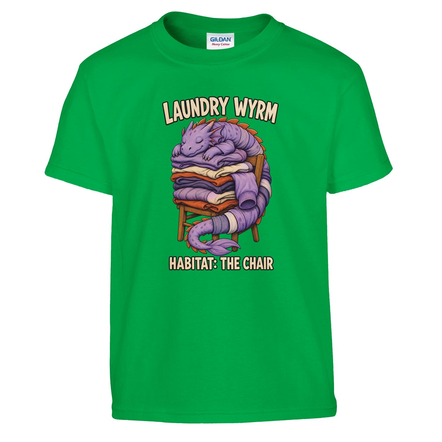 Laundry Wyrm – Habitat: The Chair Kids' T-shirt — product view 8
