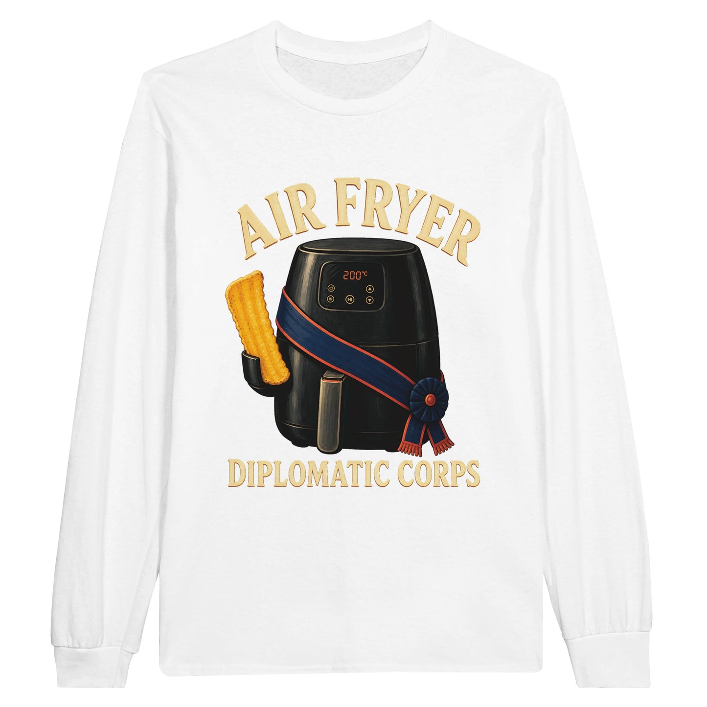 Air Fryer Diplomatic Corps Long-Sleeve T-shirt — product view 1