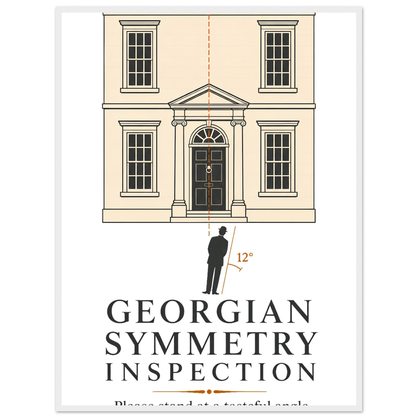 Georgian Symmetry Inspection — Bath Framed Wall Art — product view 7