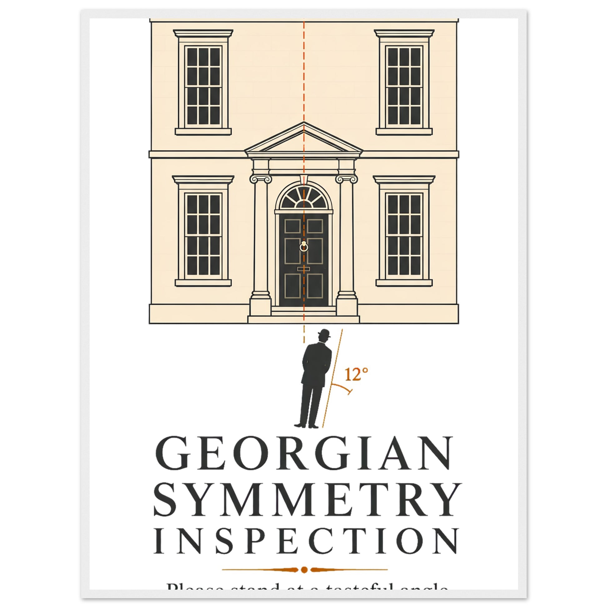 Georgian Symmetry Inspection — Bath Framed Wall Art — product view 7