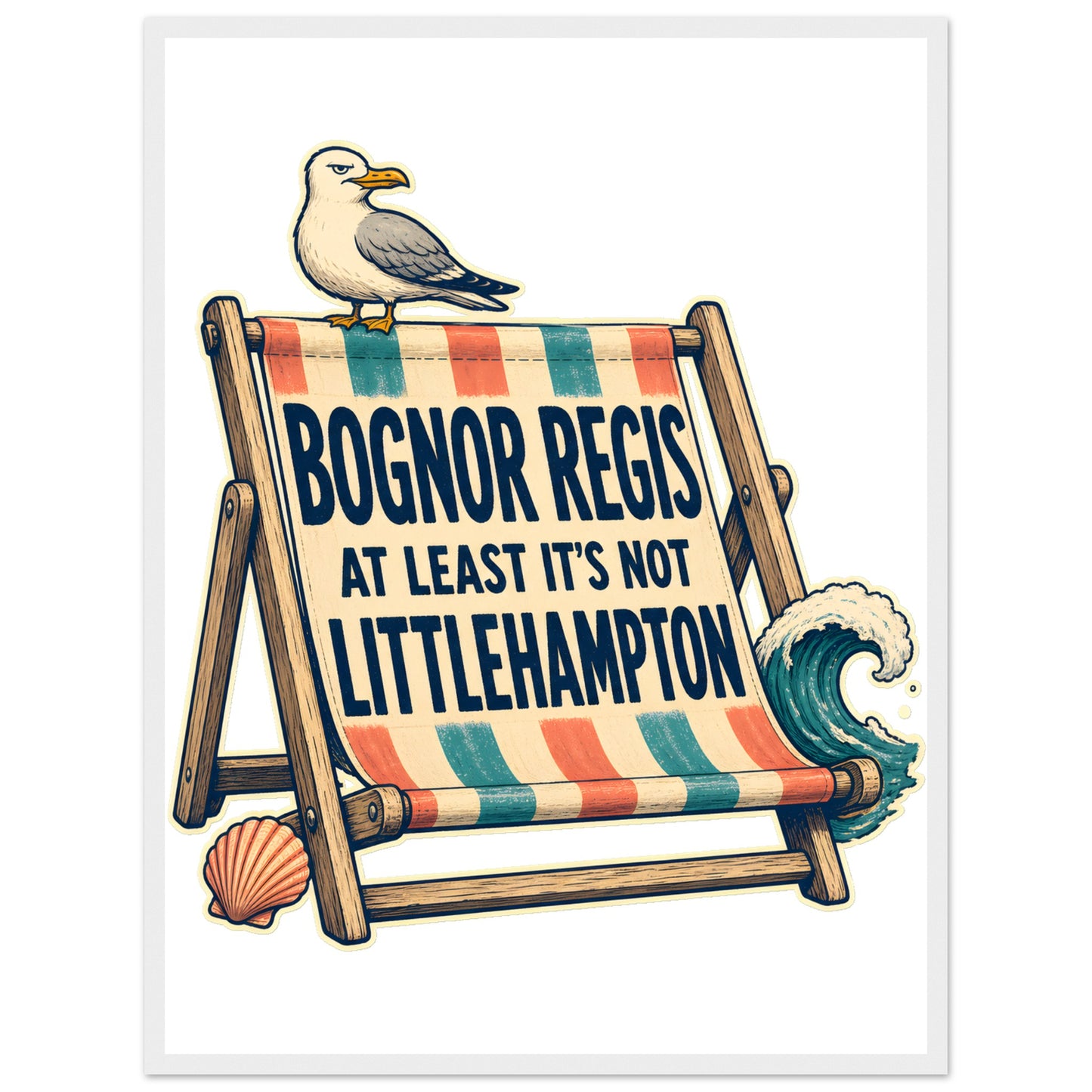 Bognor Regis — At Least It's Not Littlehampton Framed Wall Art — product view 2