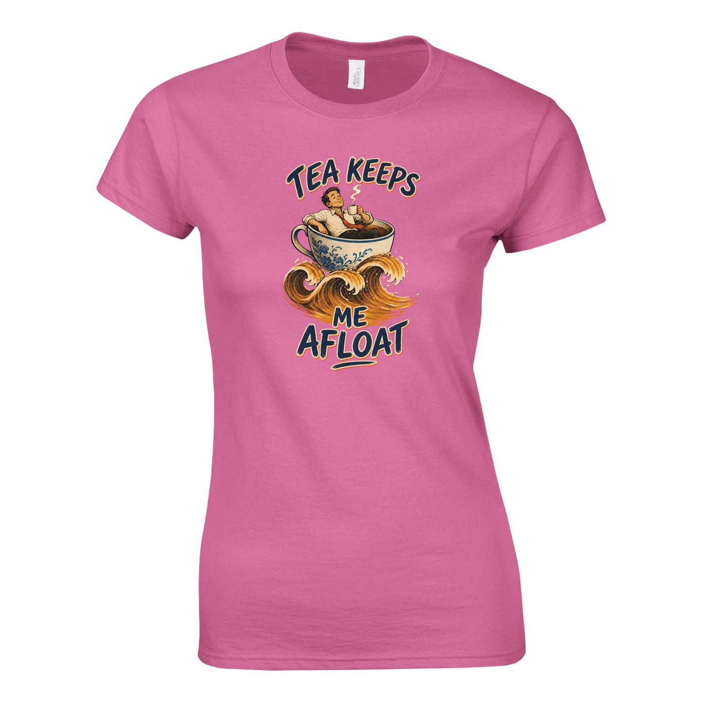 Tea Keeps Me Afloat Women's T-shirt — product view 4