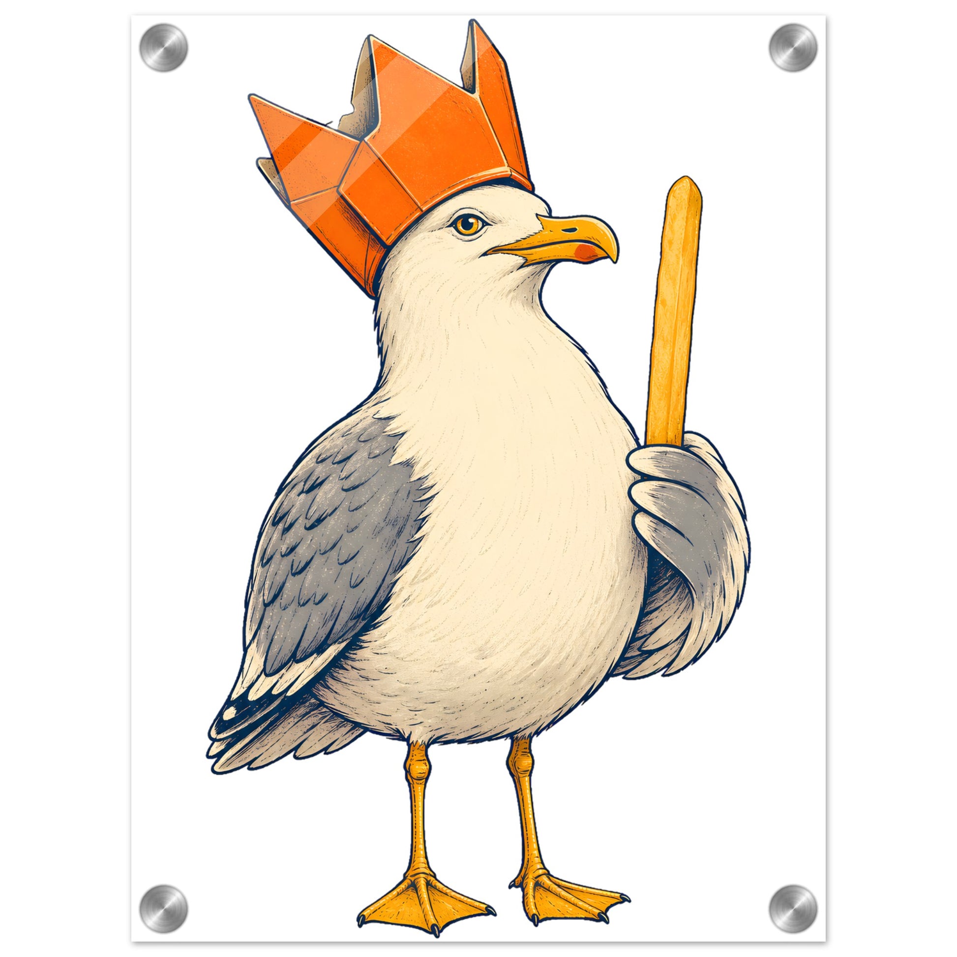 The Chip Crown Gull Acrylic Print — product view 1