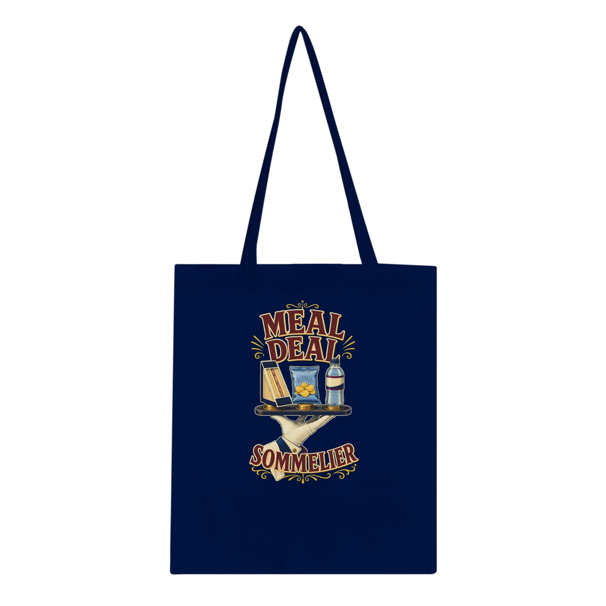 Meal Deal Sommelier British Lunch Design Tote Bag — product view 3