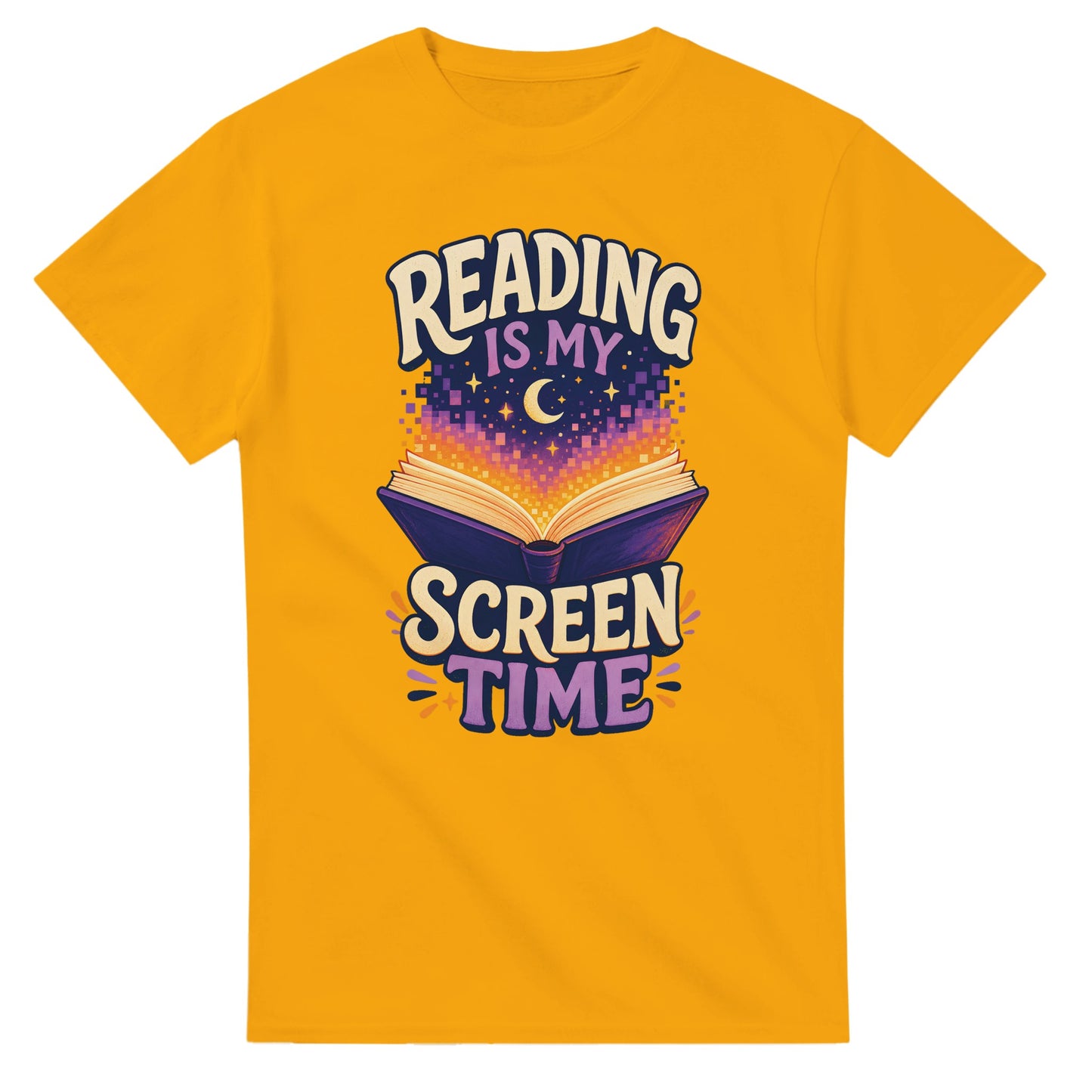 Reading Is My Screen Time Book Graphic T-shirt — product view 14