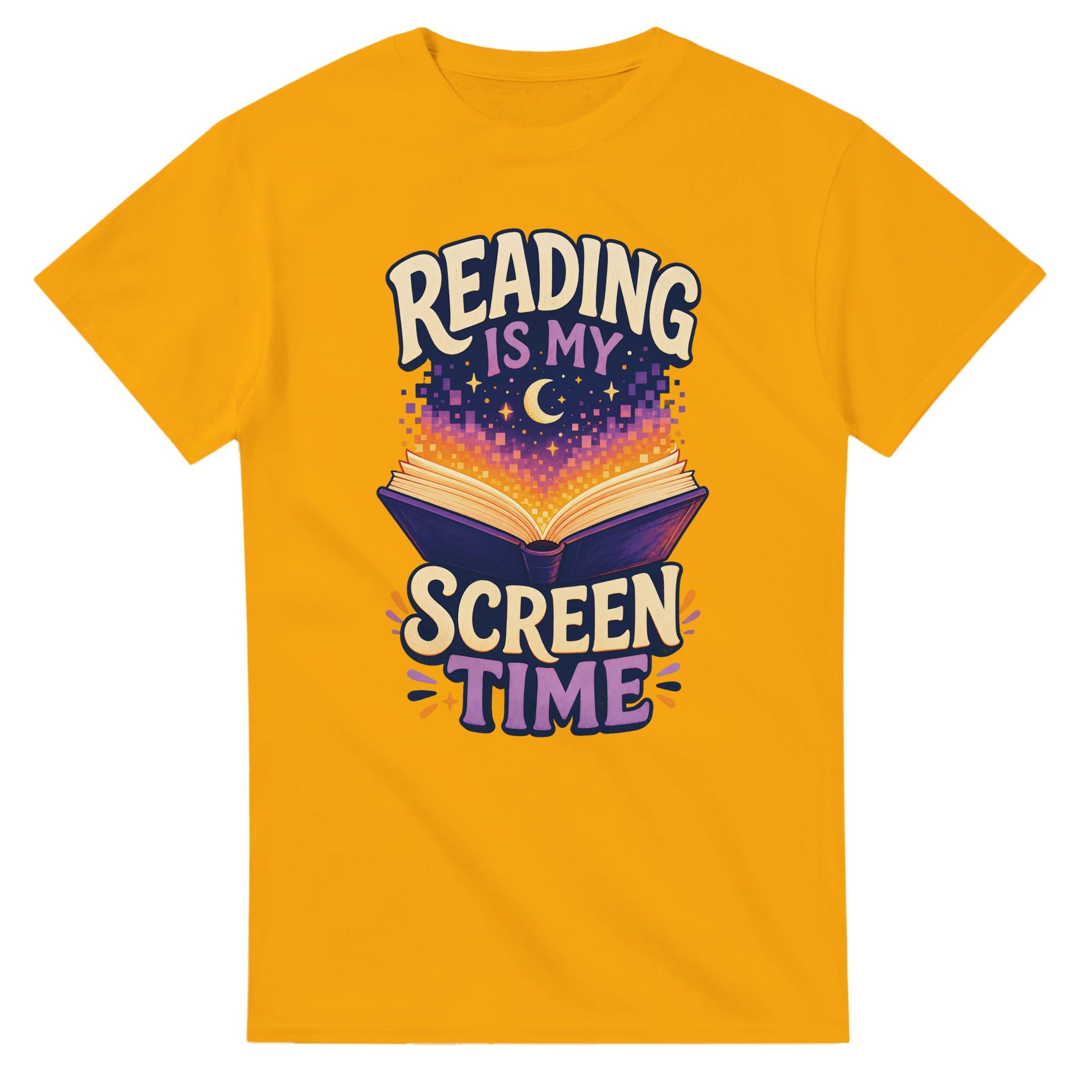 Reading Is My Screen Time Book Graphic T-shirt — product view 14