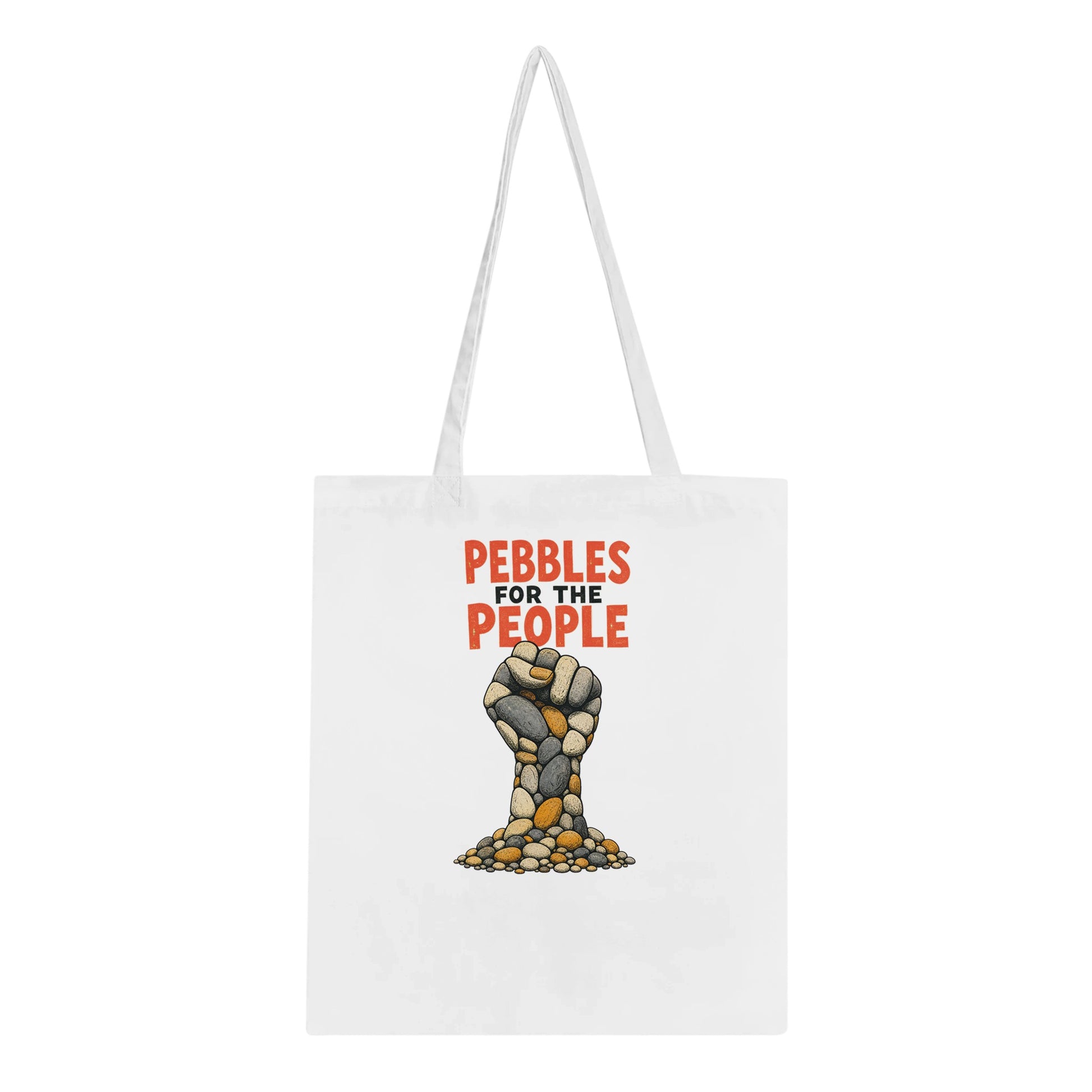 Pebbles for the People Graphic Tote Bag — product view 1