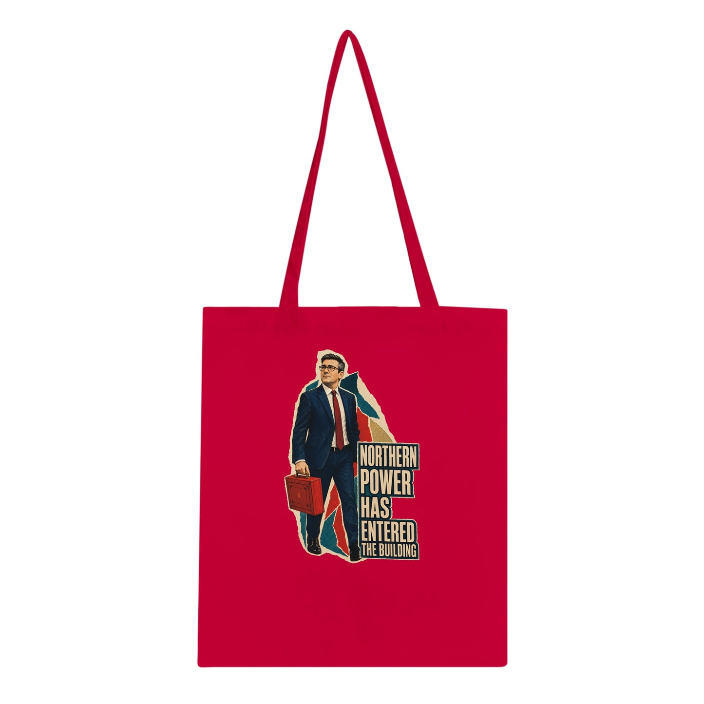Northern Power Has Entered the Building Tote Bag — product view 4