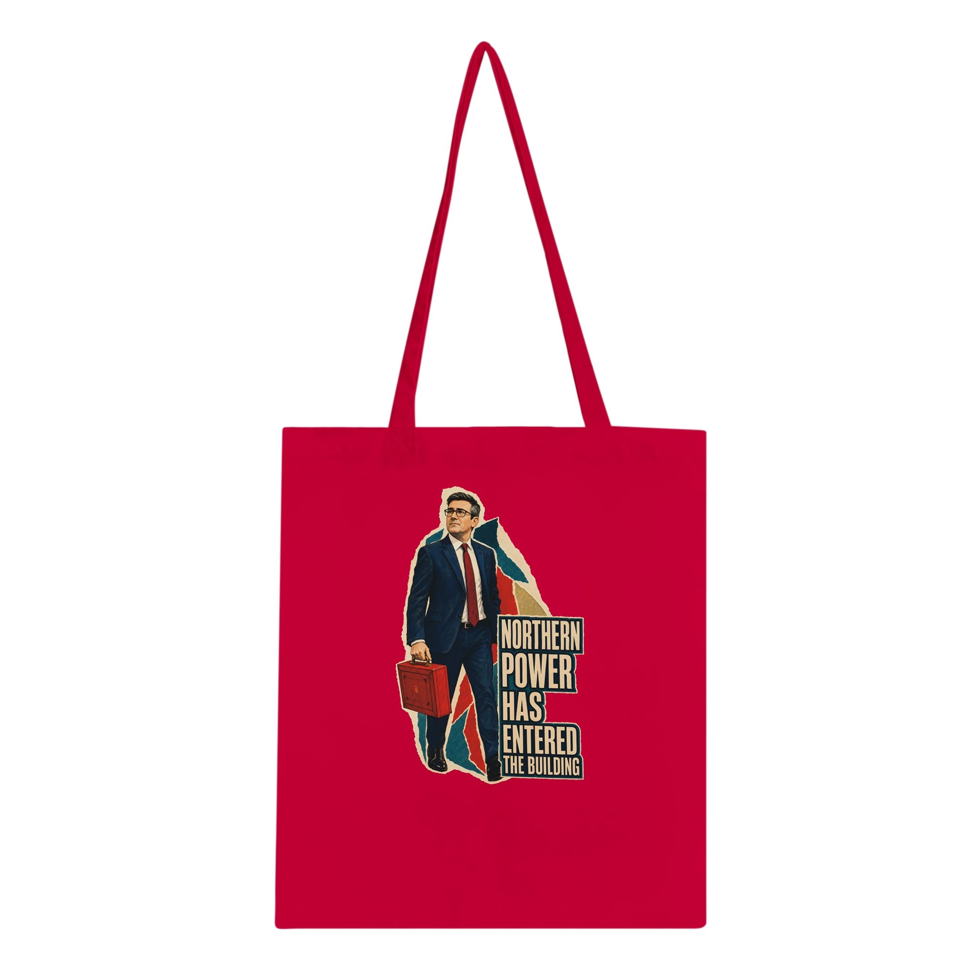 Northern Power Has Entered the Building Tote Bag — product view 5