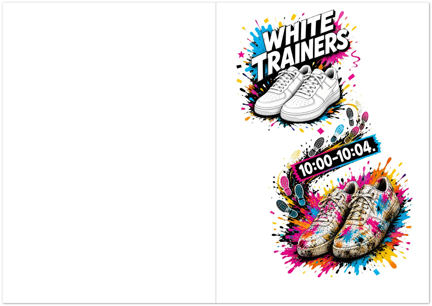 White Trainers: 10:00–10:04 Greeting Card Pack — product view 5