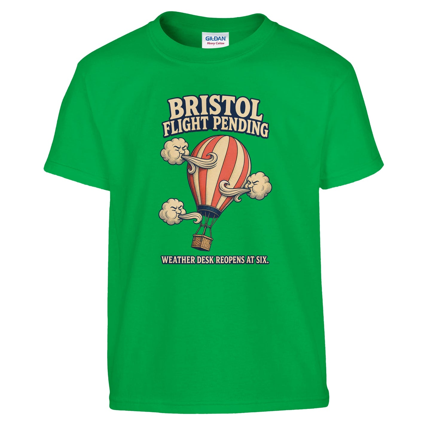 Bristol Flight Pending – Weather Desk Kids' T-shirt — product view 8