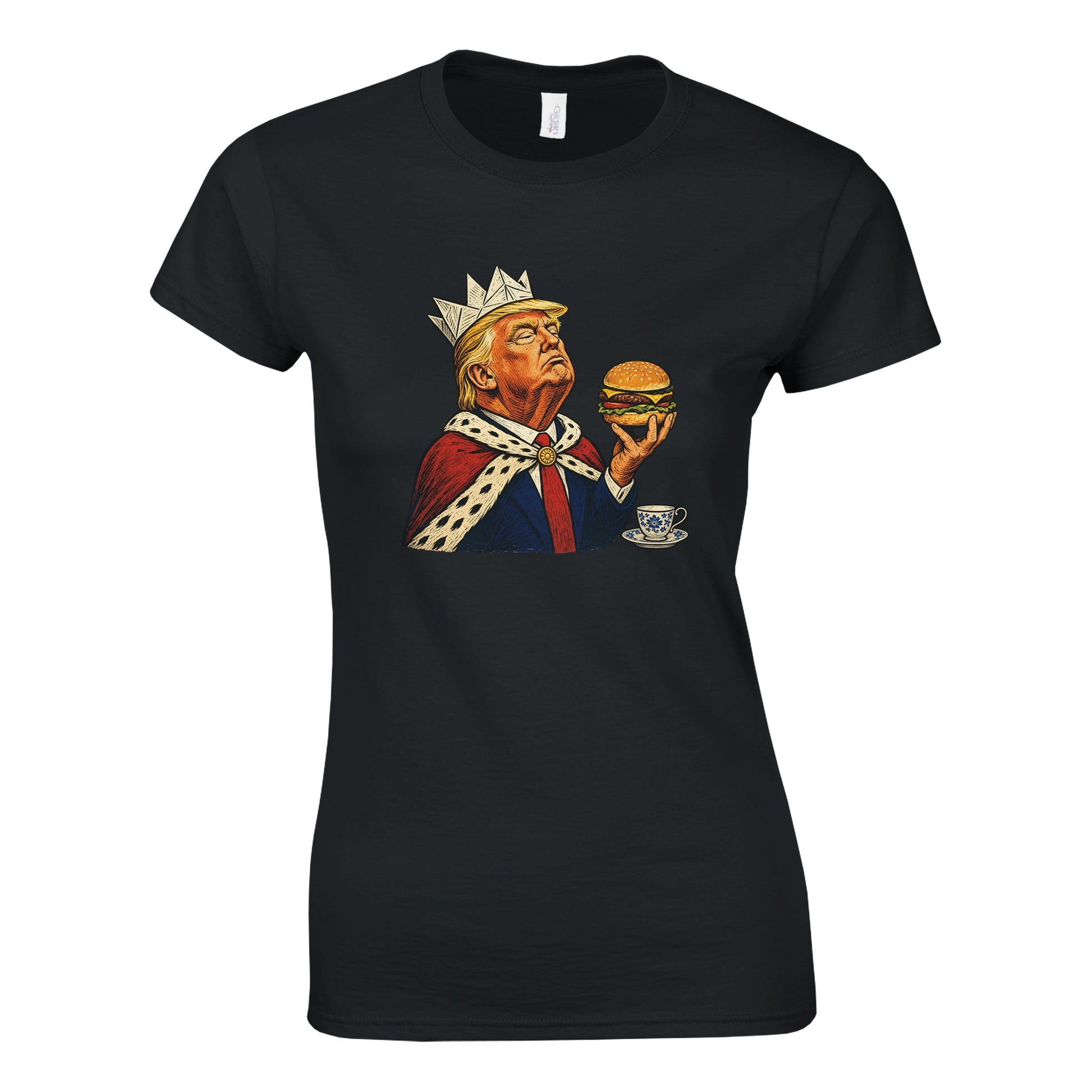 The Very Temporary Monarch — Trump Satire Women's T-shirt — product view 9