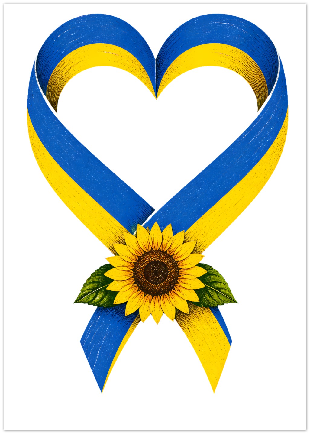 Ukraine Solidarity Ribbon Greeting Card Pack