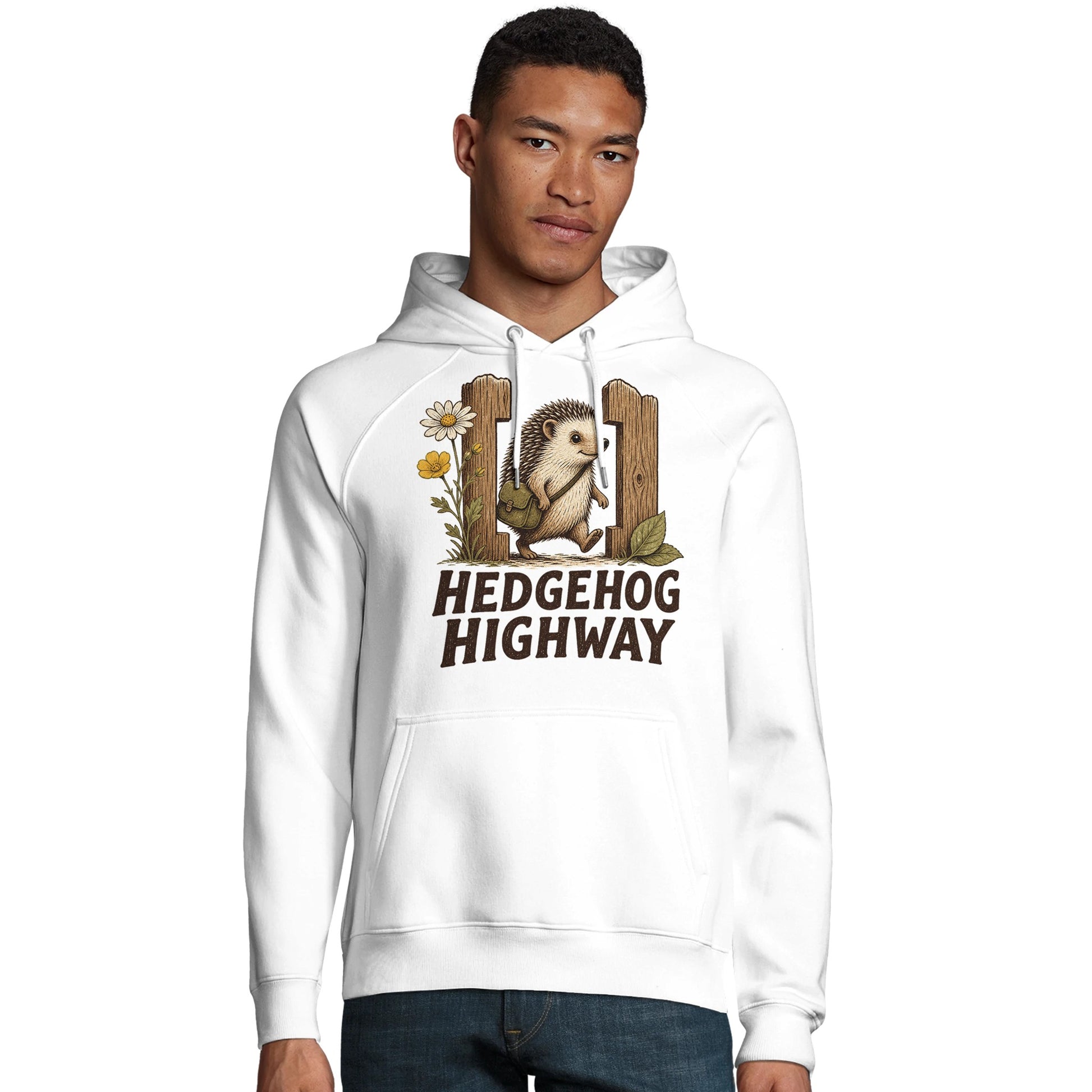 Hedgehog Highway Garden Graphic Hoodie — product view 2