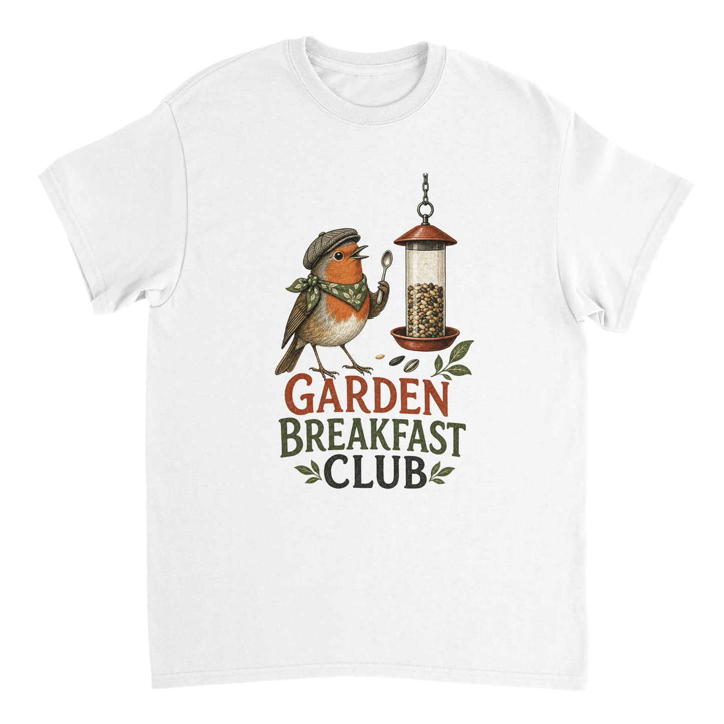 Garden Breakfast Club Robin Graphic T-shirt — product view 2