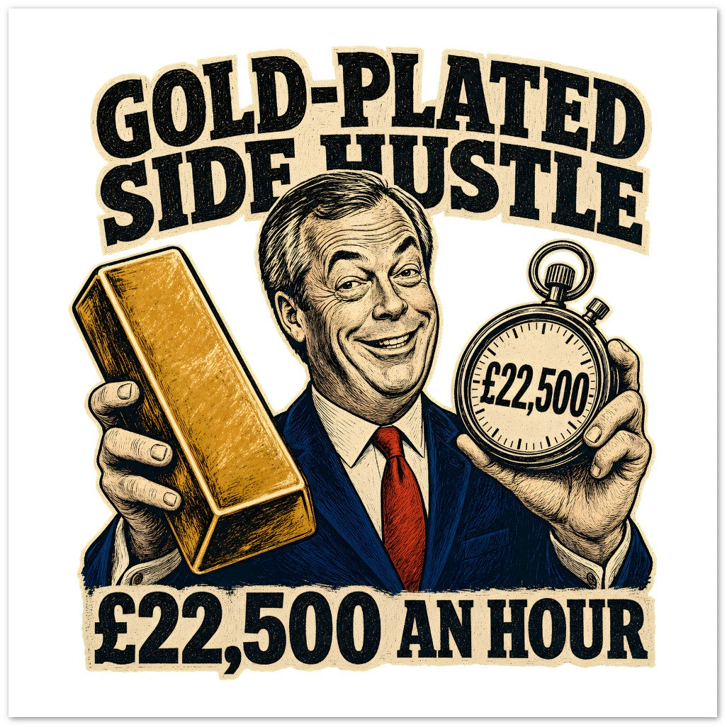 Gold-Plated Side Hustle £22,500 an Hour Greeting Card Pack — product view 3