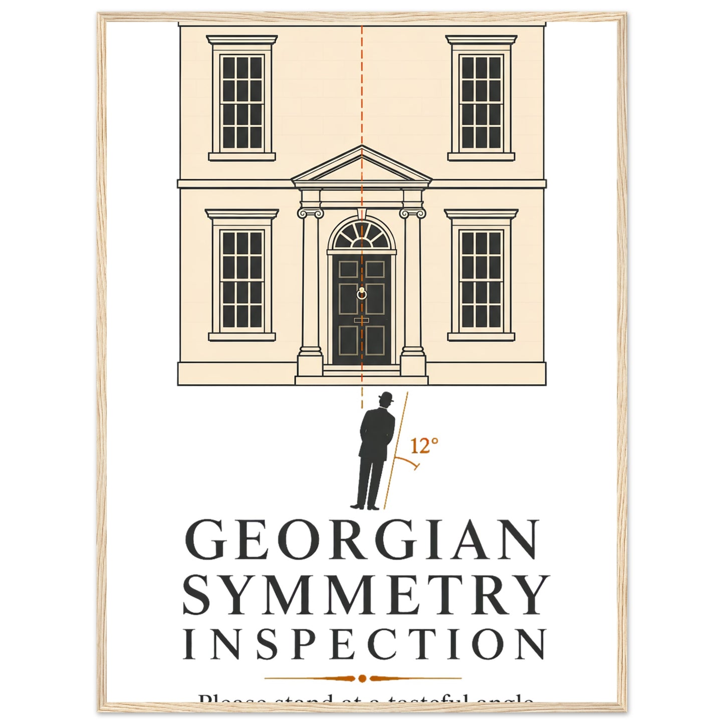 Georgian Symmetry Inspection — Bath Framed Wall Art — product view 5