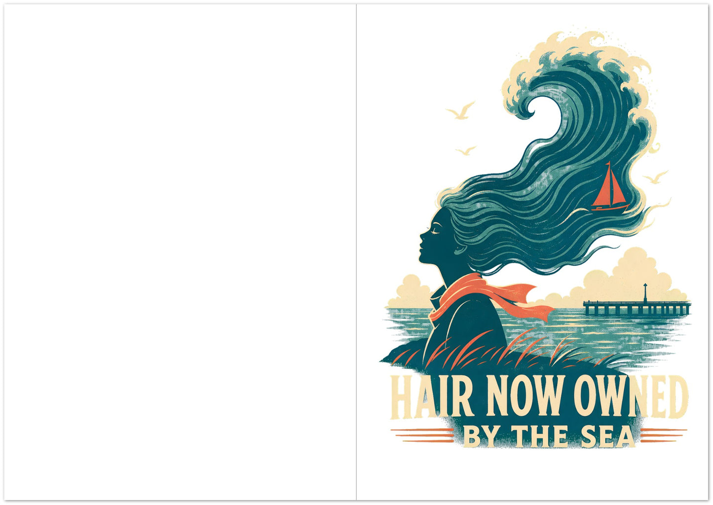 Hair Now Owned by the Sea Greeting Card Pack — product view 5